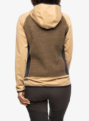 Fleecová mikina dámská CMP Jacket Fix Hood Ahri - sesamo/antracite