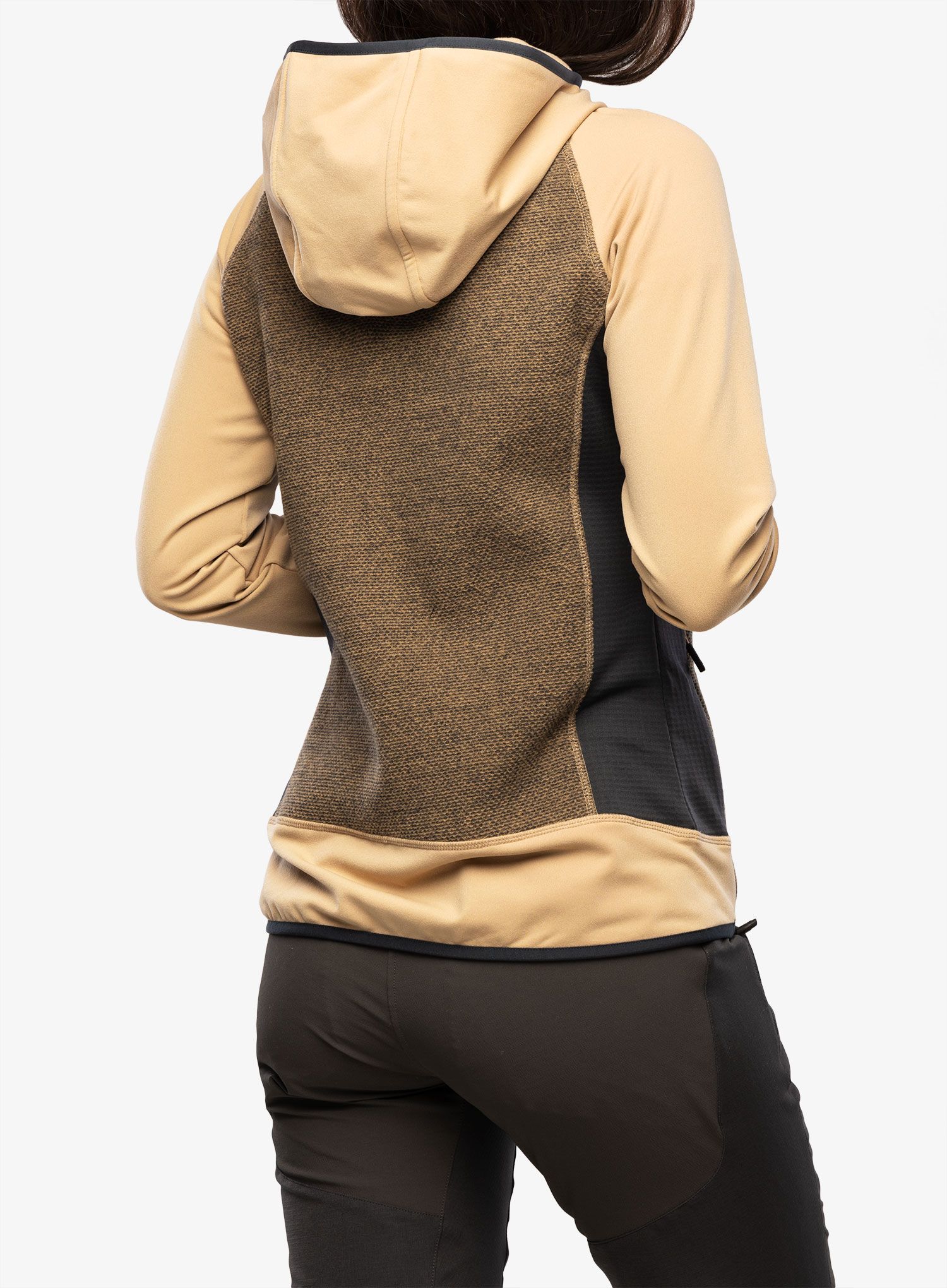 Fleecová mikina dámská CMP Jacket Fix Hood Ahri - sesamo/antracite