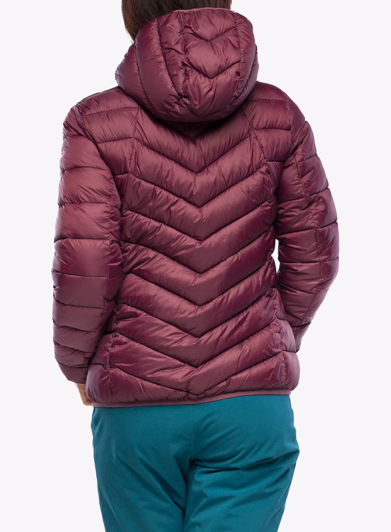Zateplená bunda dámská CMP Jacket Fix Hood Sivir - burgundy