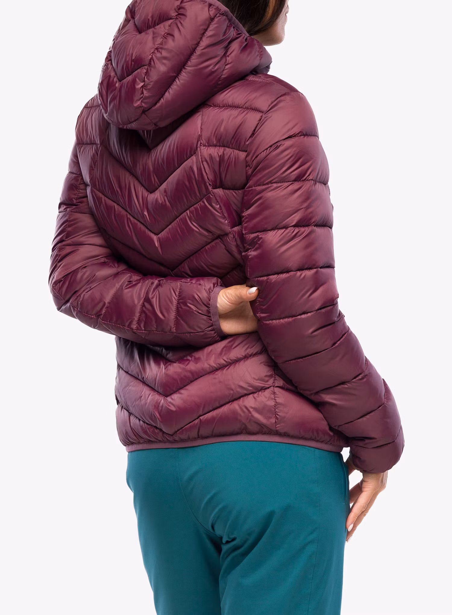 Zateplená bunda dámská CMP Jacket Fix Hood Sivir - burgundy