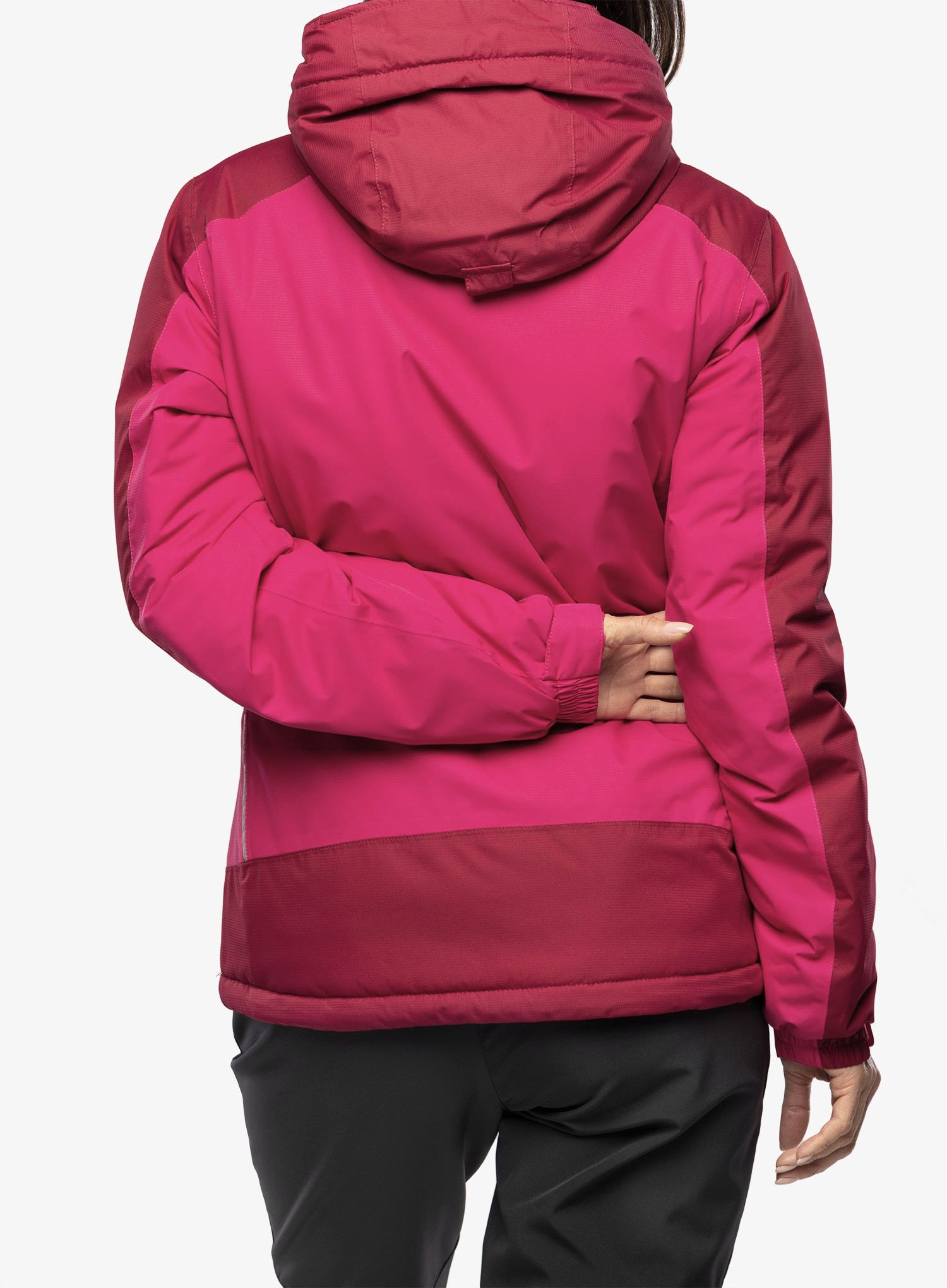 Zateplená bunda dámská CMP Jacket Fix Hood Teemo - fuxia