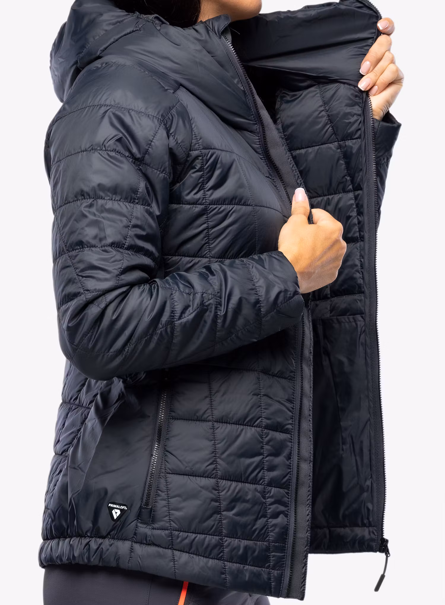 Zateplená bunda dámská CMP Jacket Fix Hood Ziggs - antracite