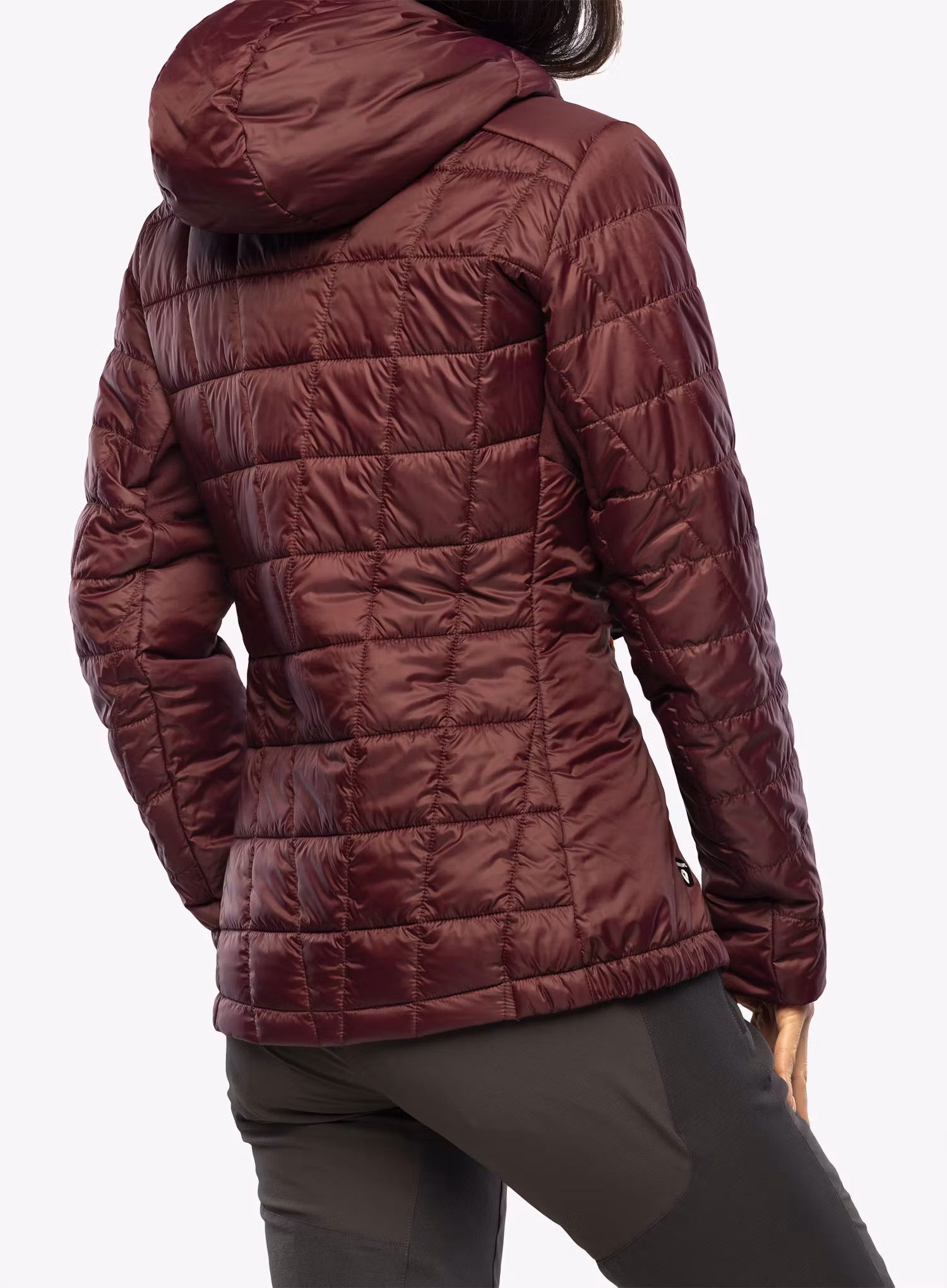 Zateplená bunda dámská CMP Jacket Fix Hood Ziggs - burgundy