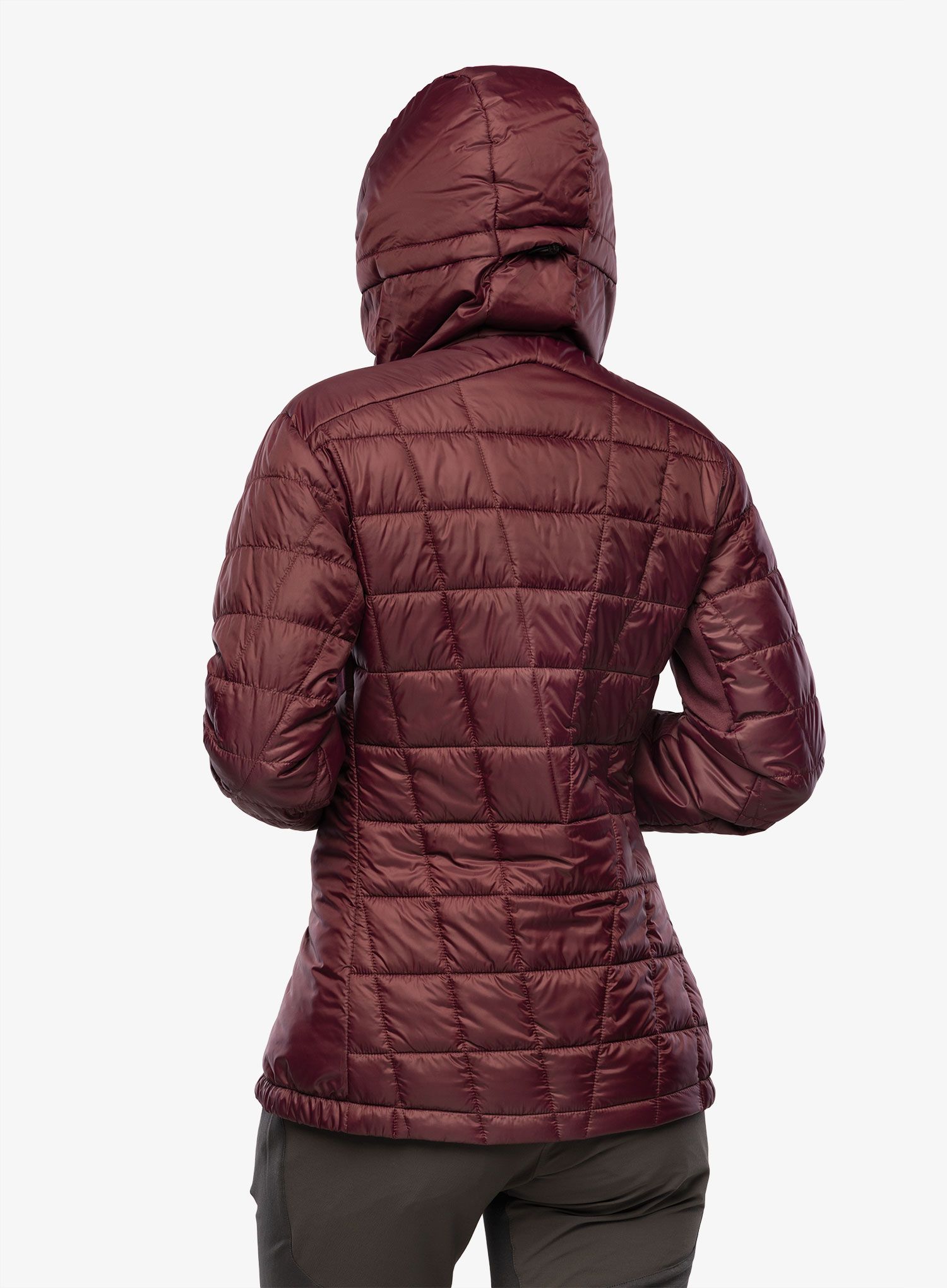 Zateplená bunda dámská CMP Jacket Fix Hood Ziggs - burgundy