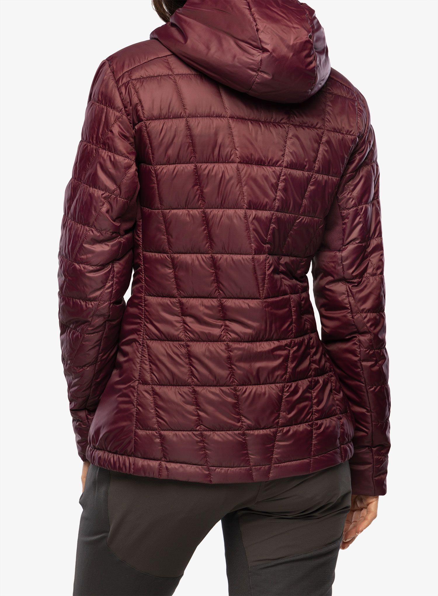 Zateplená bunda dámská CMP Jacket Fix Hood Ziggs - burgundy