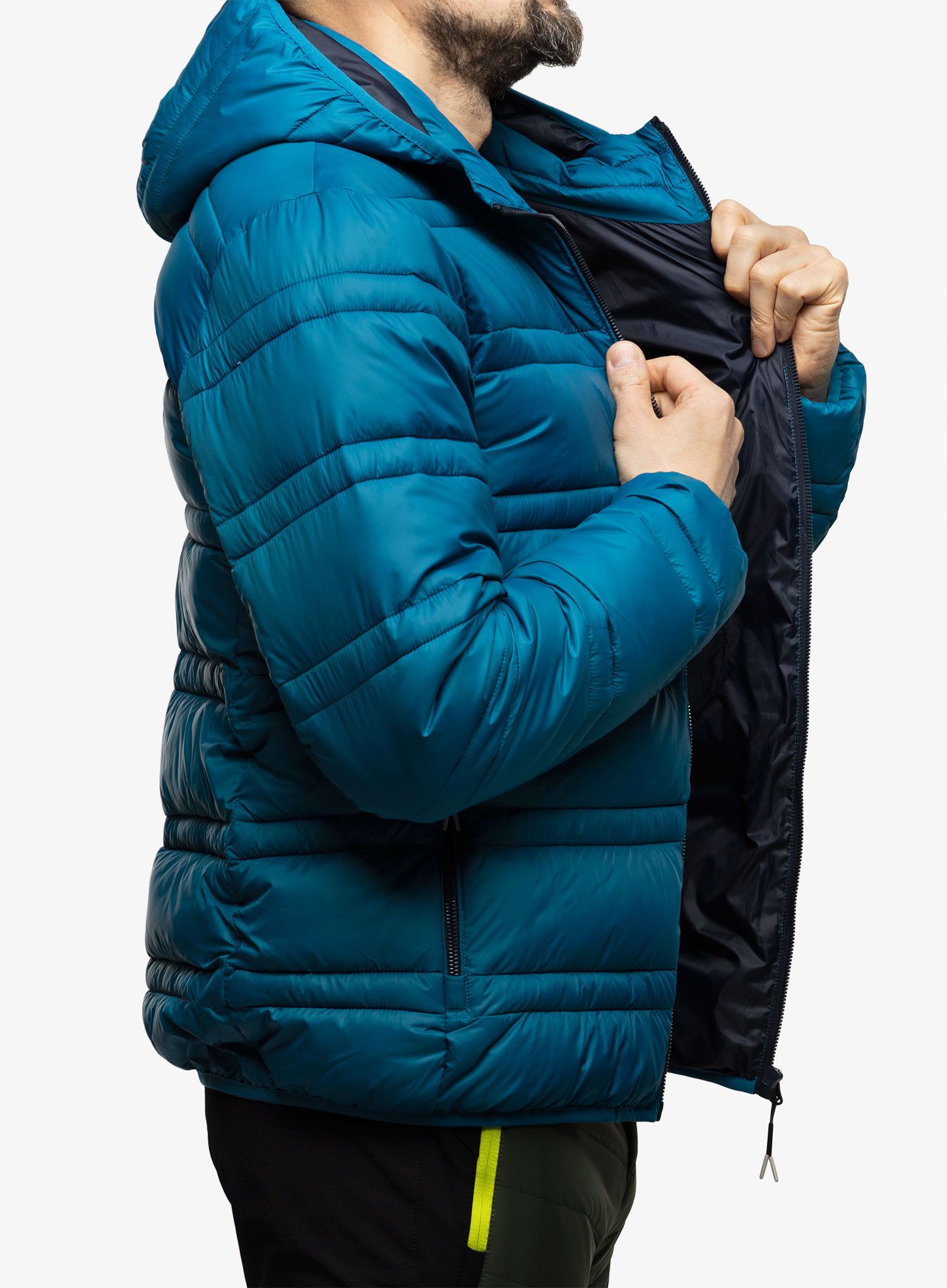 Zateplená bunda CMP Jacket Snaps Hood Tresh - petrol