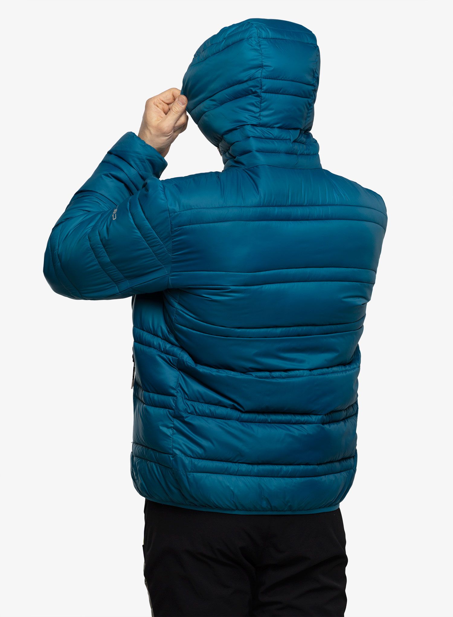 Zateplená bunda CMP Jacket Snaps Hood Tresh - petrol
