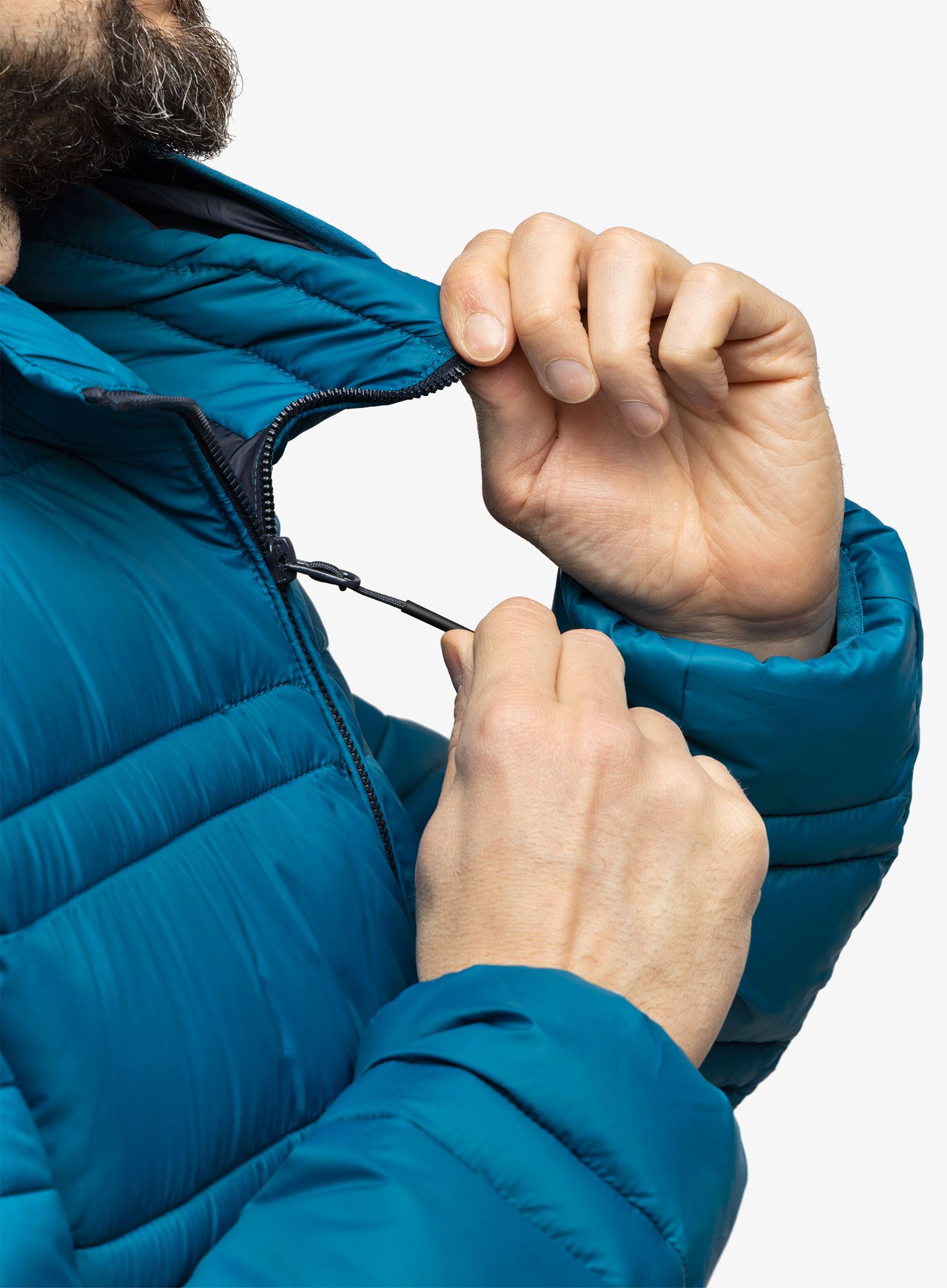 Zateplená bunda CMP Jacket Snaps Hood Tresh - petrol