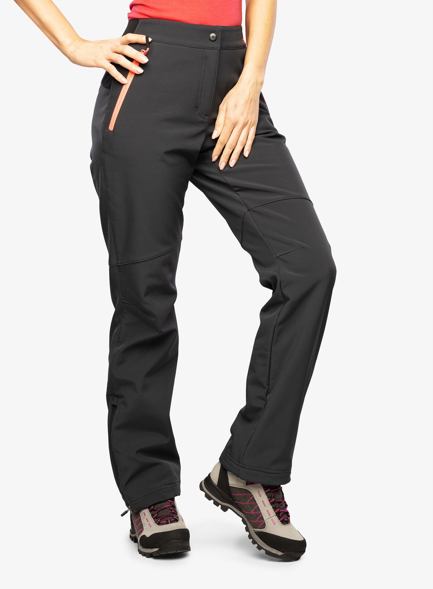 Turistické kalhoty dámské CMP June Long Pant - antracite