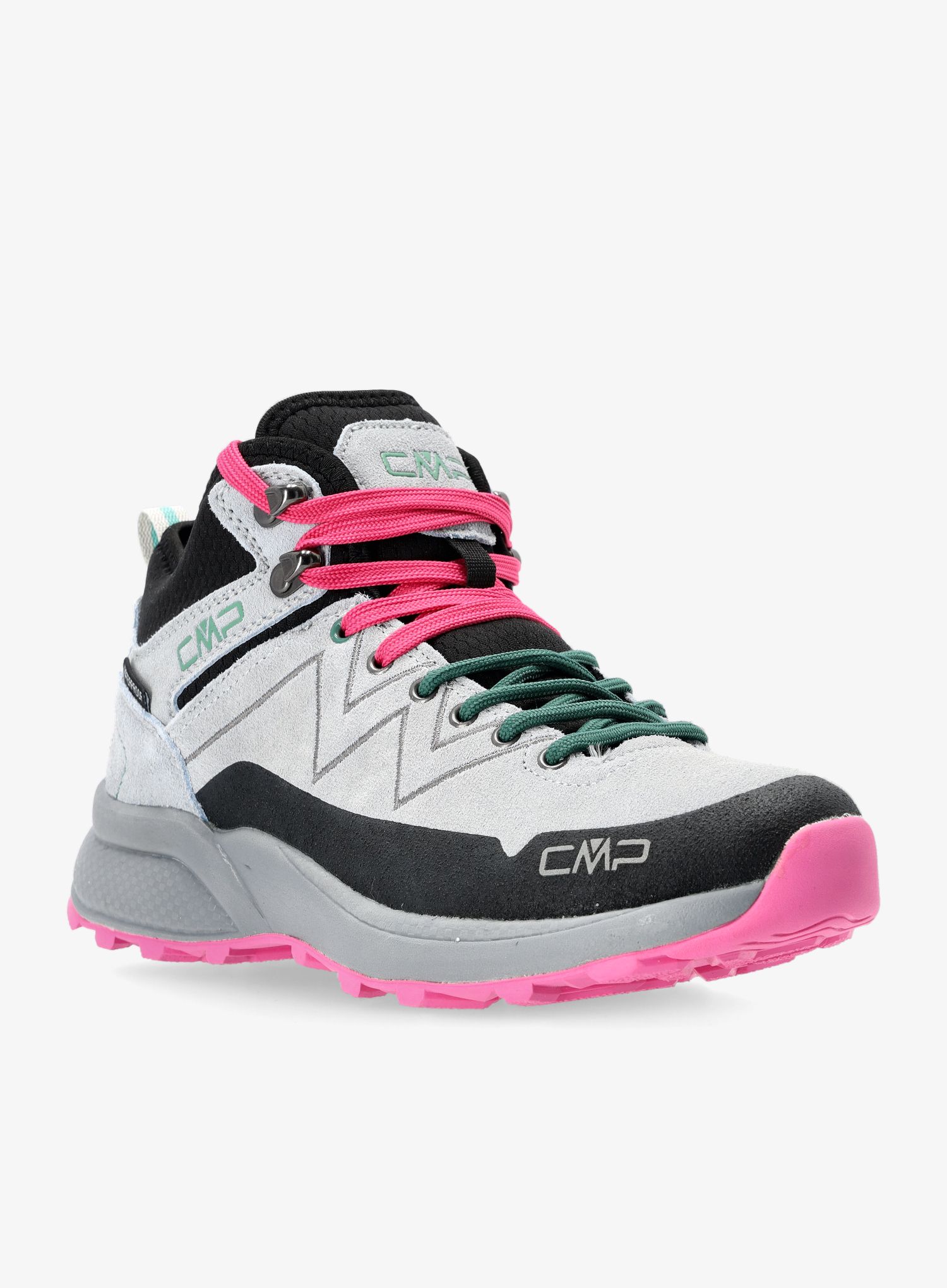 Turistické boty dámské CMP Kaleepso Mid Hiking Shoe WP - grey/menta