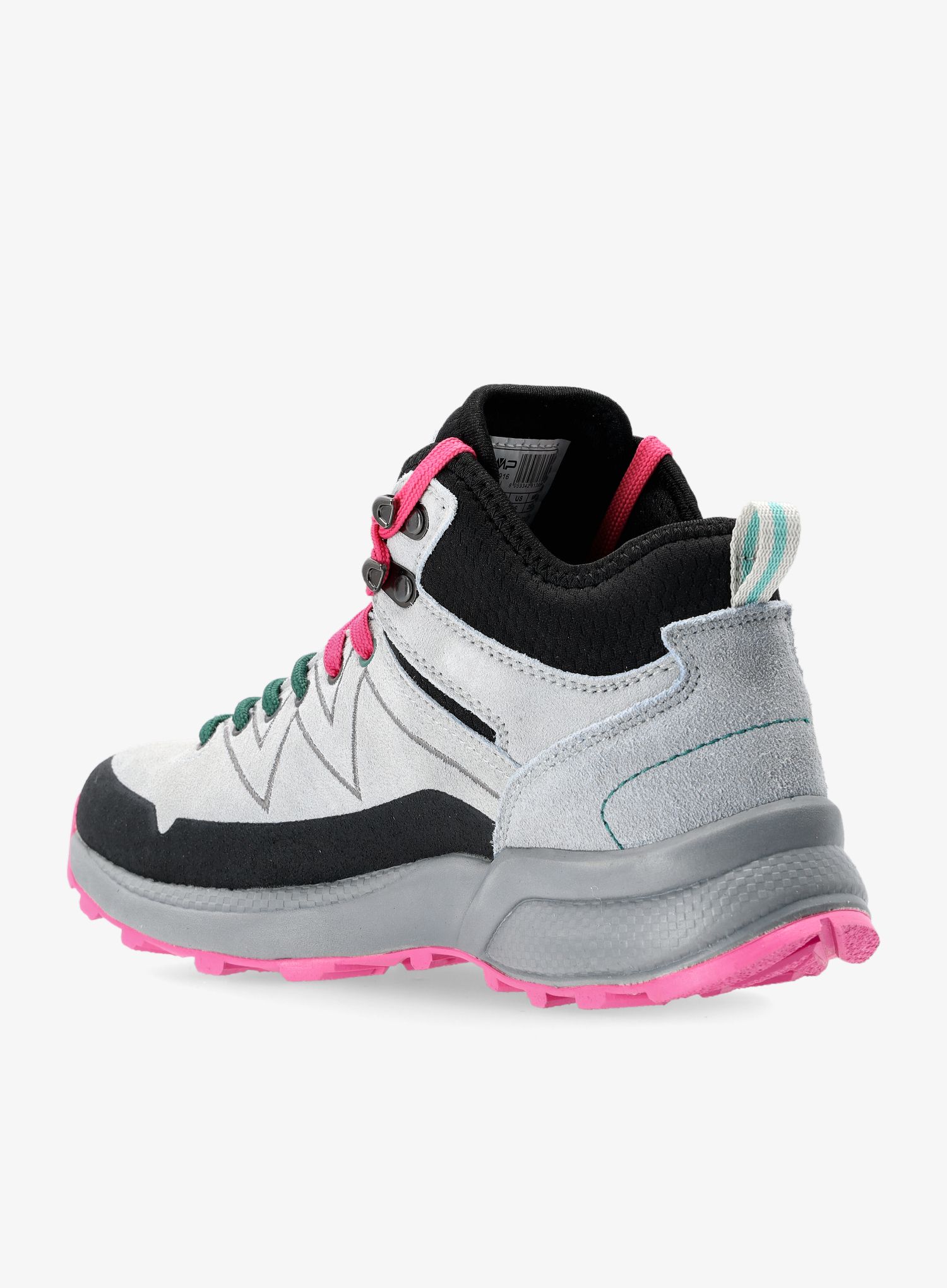 Turistické boty dámské CMP Kaleepso Mid Hiking Shoe WP - grey/menta