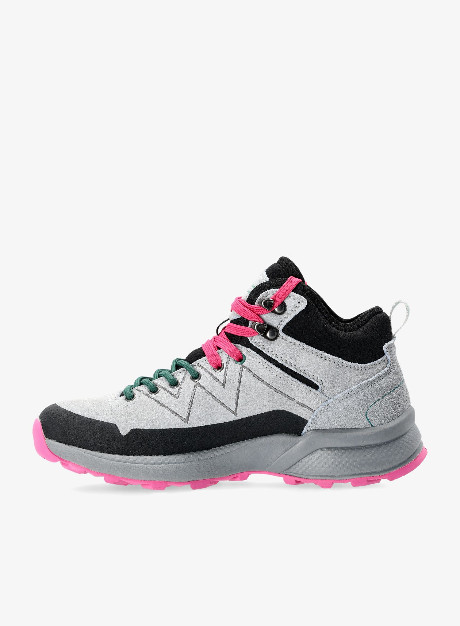 Turistické boty dámské CMP Kaleepso Mid Hiking Shoe WP - grey/menta