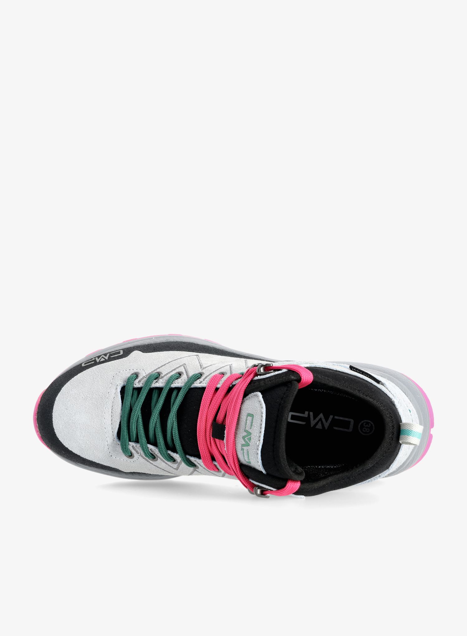 Turistické boty dámské CMP Kaleepso Mid Hiking Shoe WP - grey/menta