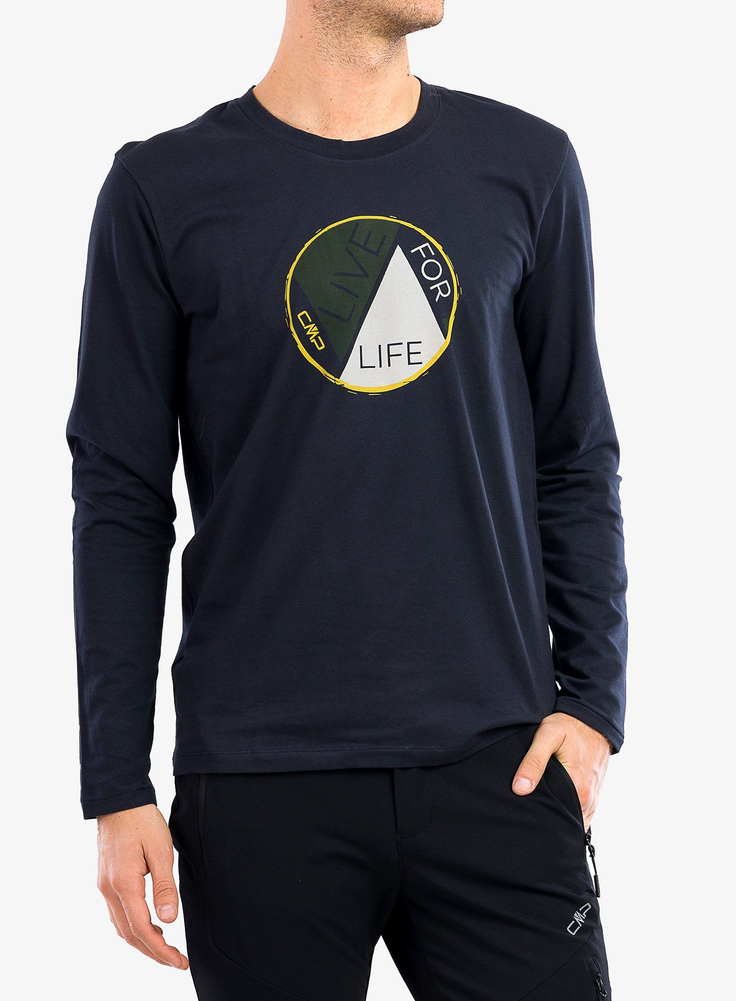 Mikina CMP Karel T-Shirt LS - antracite