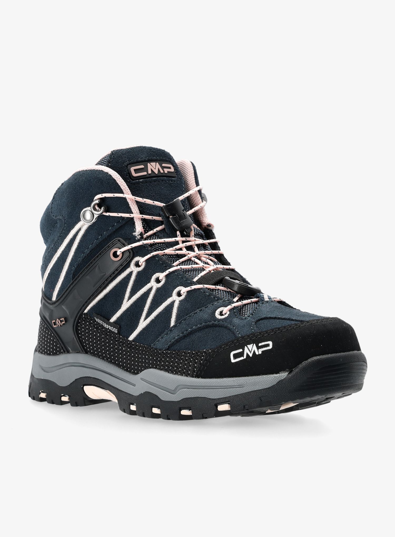 Dětské boty CMP Kids Rigel Mid Trekking Shoe Wp - asphalt/rose
