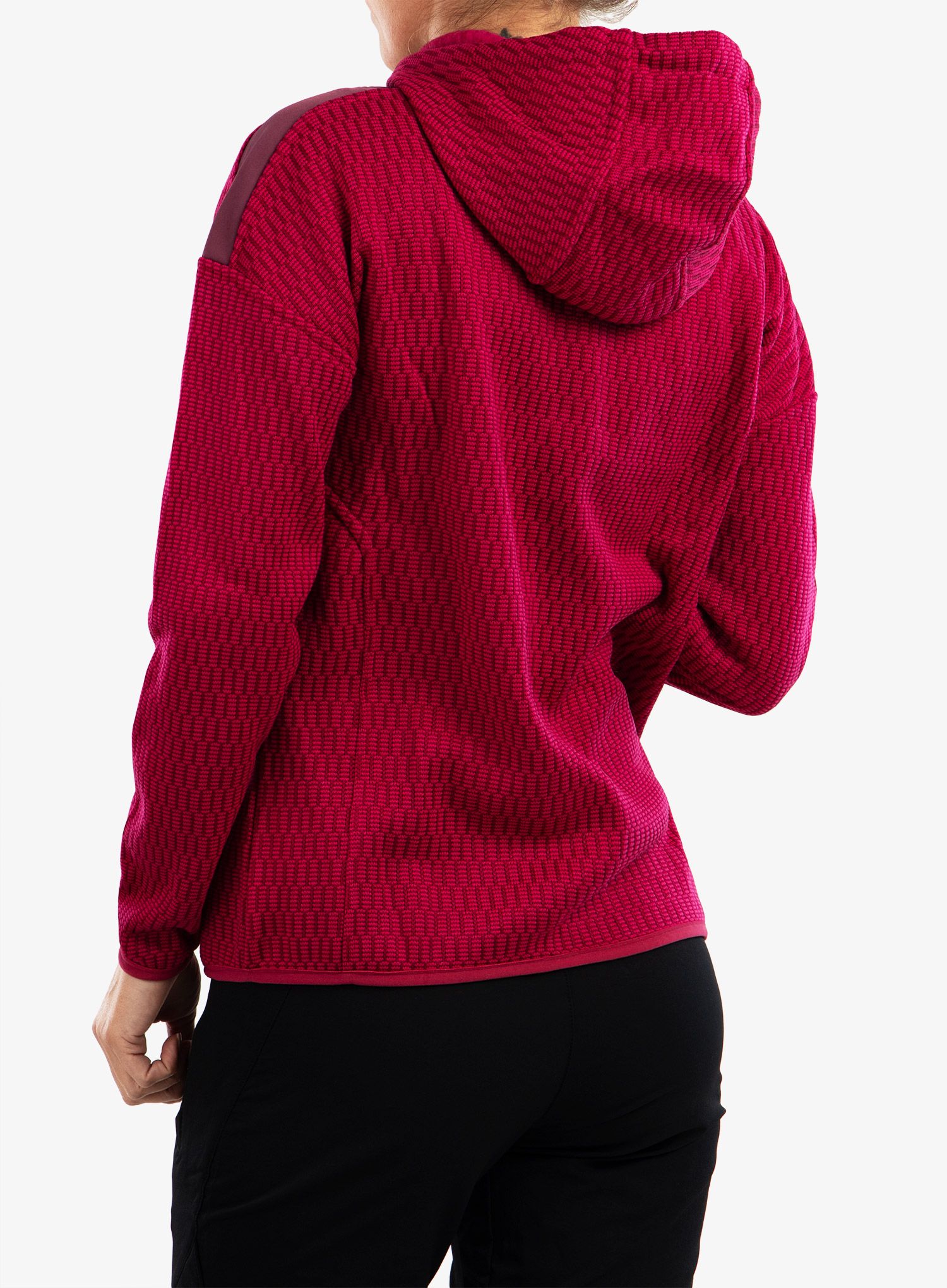 Dámská fleecová bunda CMP Lucy Fix Hood Jacket - fucsia/amaranto