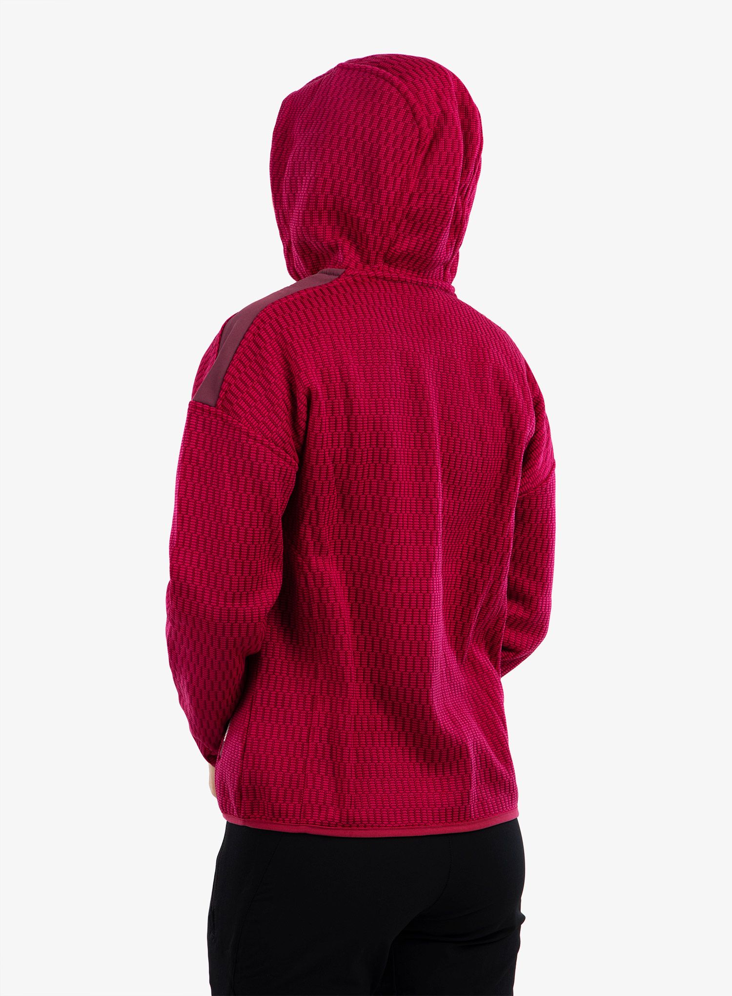 Dámská fleecová bunda CMP Lucy Fix Hood Jacket - fucsia/amaranto
