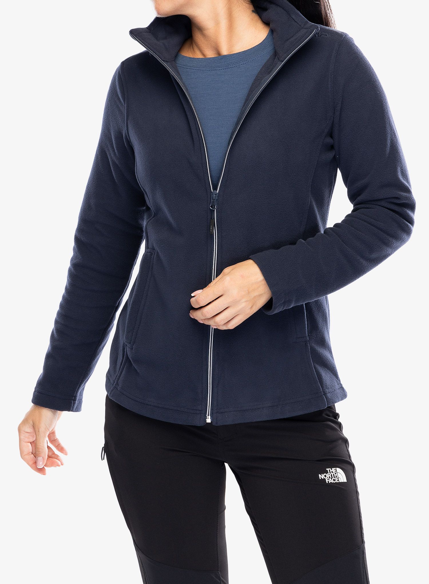Fleecová mikina dámská CMP Luminelle - black/blue