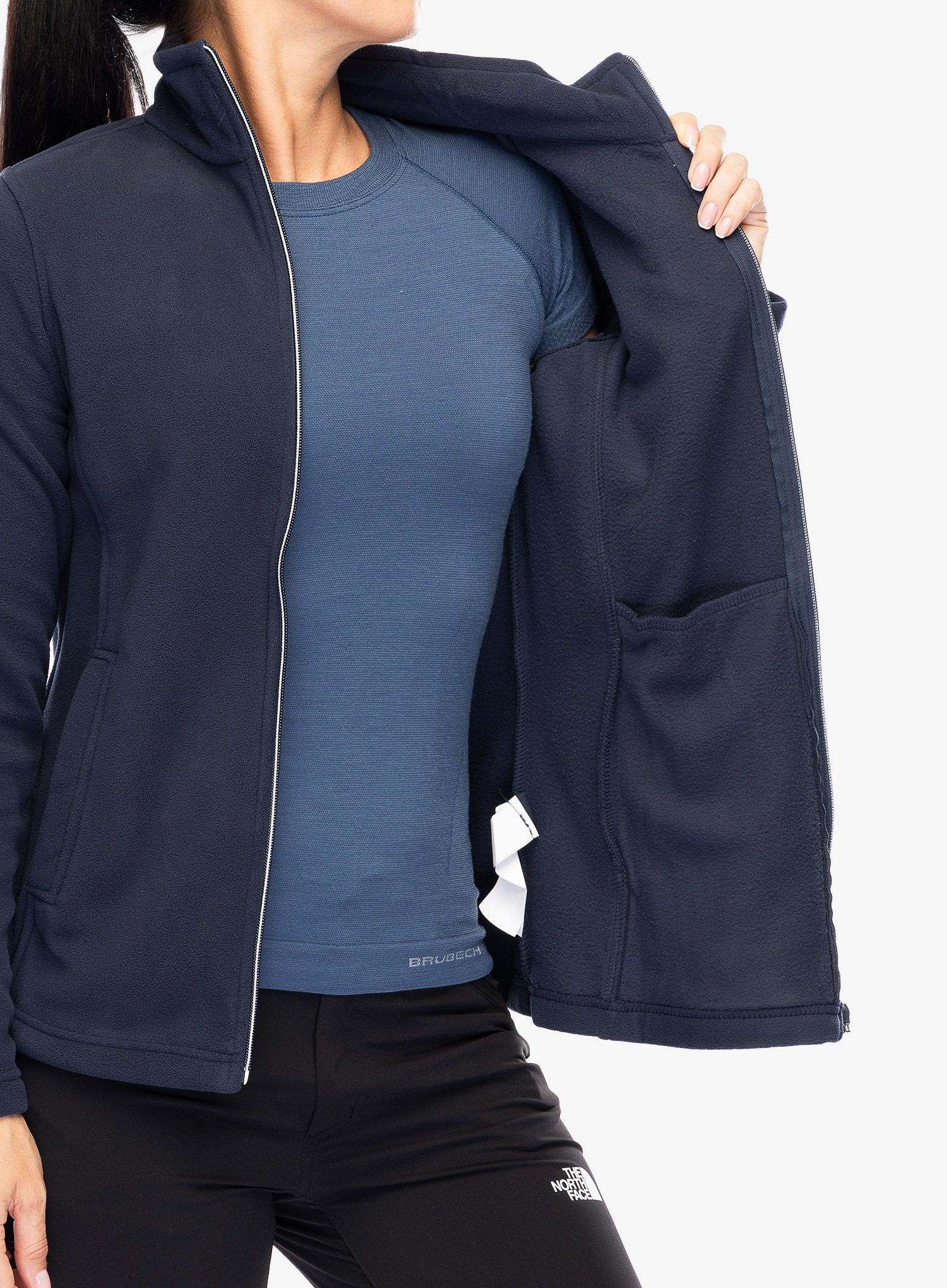 Fleecová mikina dámská CMP Luminelle - black/blue