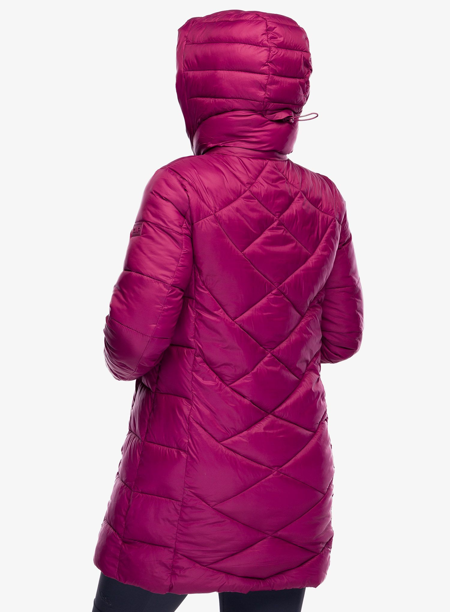 Dámský zateplený kabát CMP Pensa Snaps Hood Parka - rubino