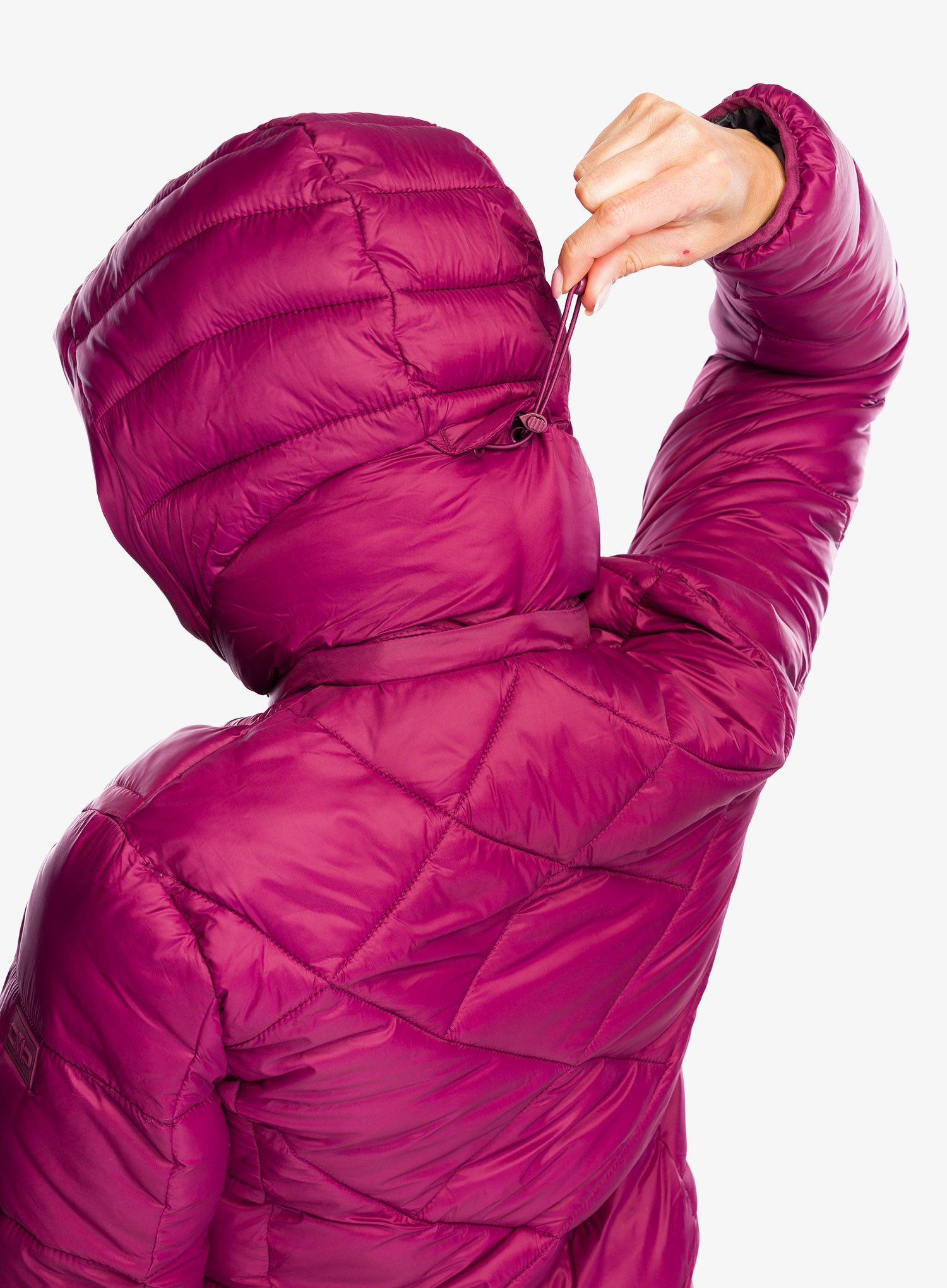 Dámský zateplený kabát CMP Pensa Snaps Hood Parka - rubino
