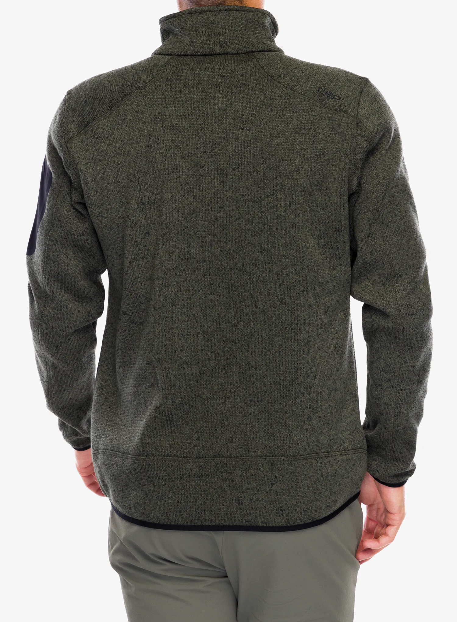 Fleecová mikina CMP Perl Jacket Knitted - olive/nero