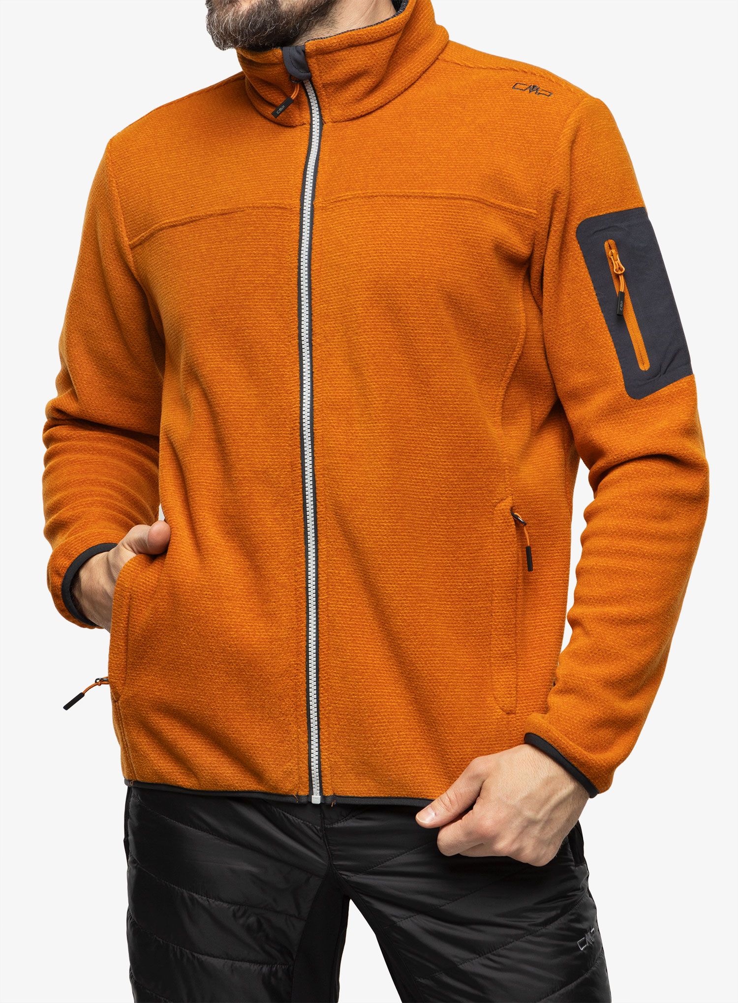 Fleecová mikina CMP Perry Jacket - zucca
