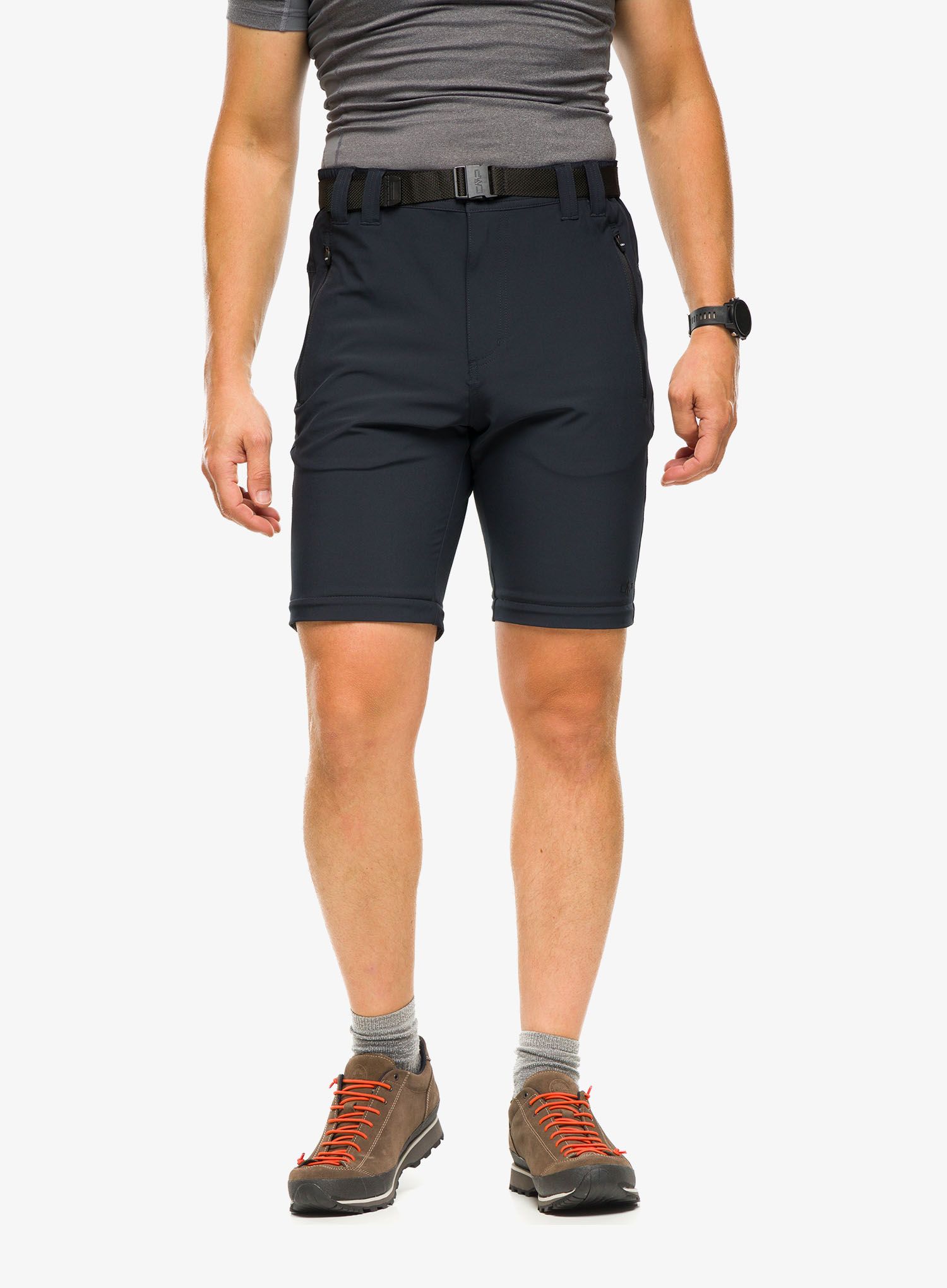 Kalhoty CMP Rule Zip Off Pant Stretch Polyester - antracite