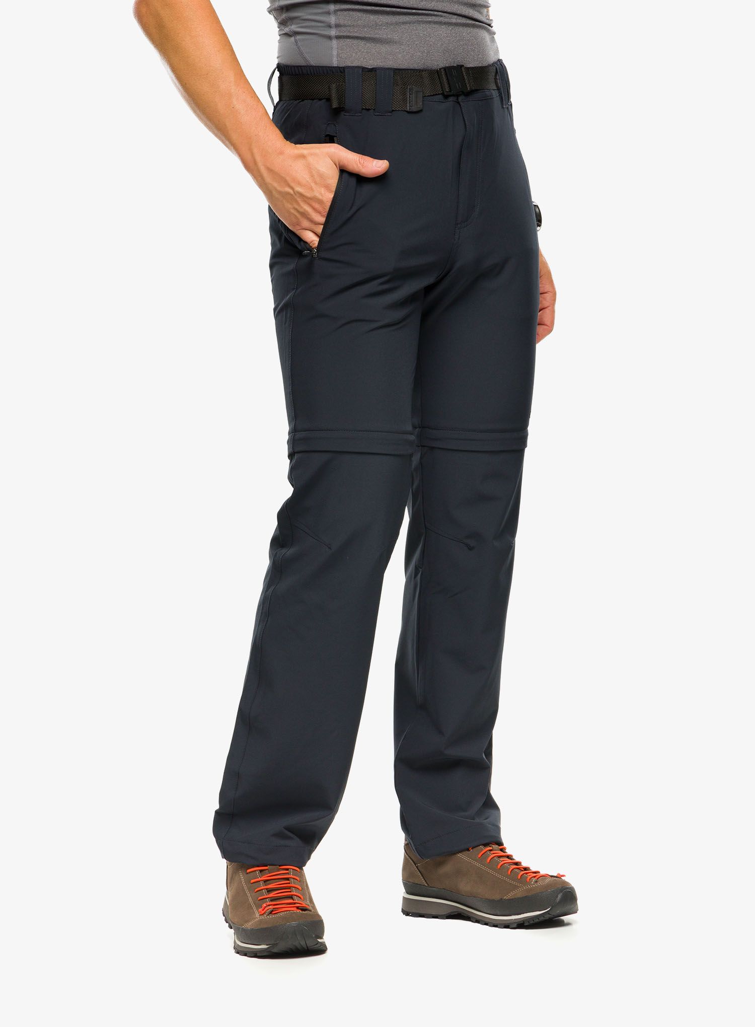 Kalhoty CMP Rule Zip Off Pant Stretch Polyester - antracite