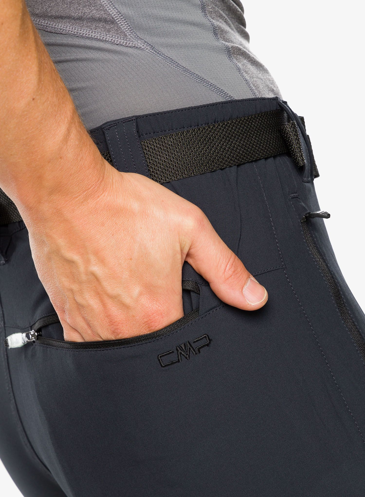 Kalhoty CMP Rule Zip Off Pant Stretch Polyester - antracite