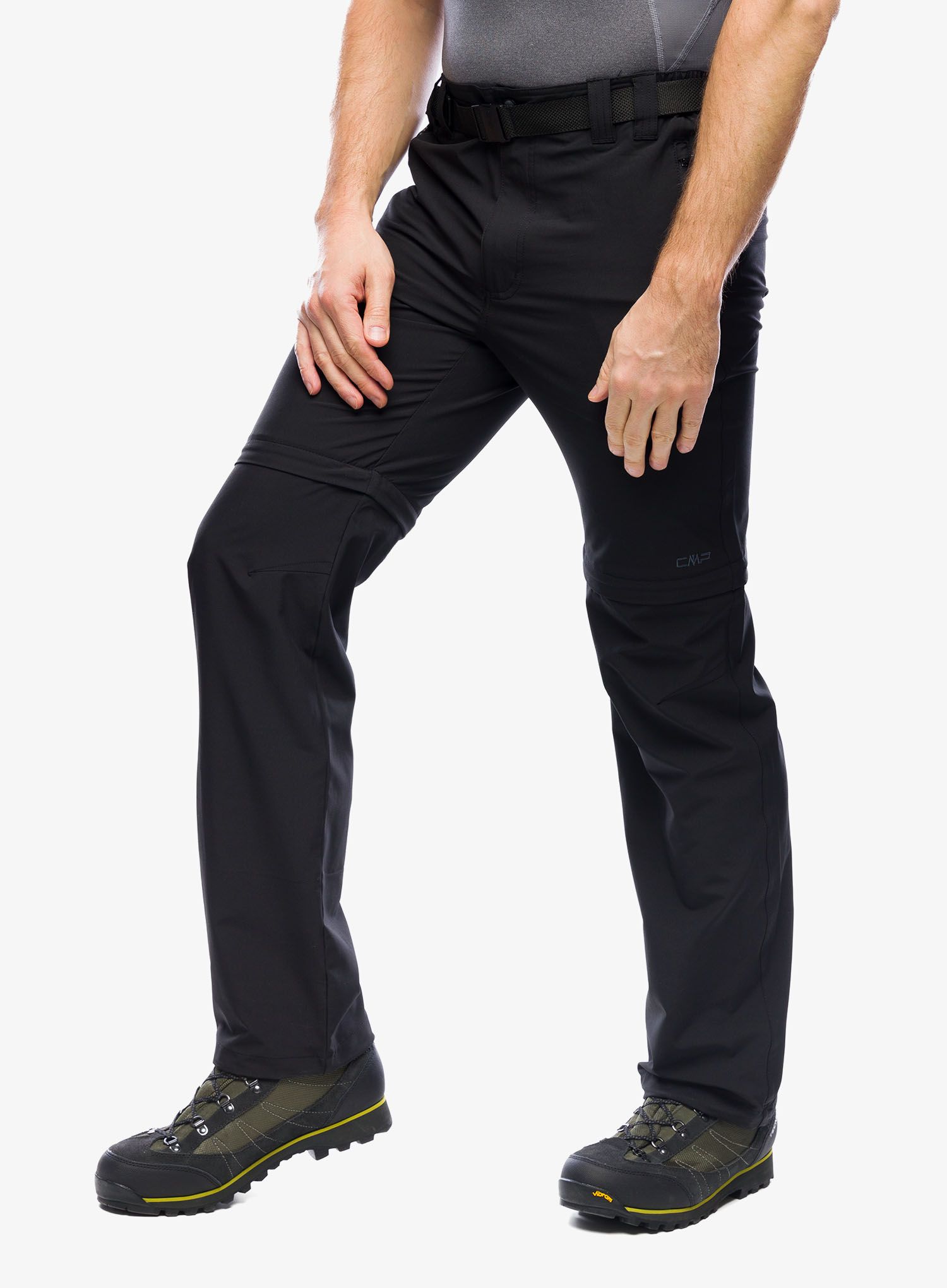 Kalhoty CMP Rule Zip Off Pant Stretch Polyester - nero