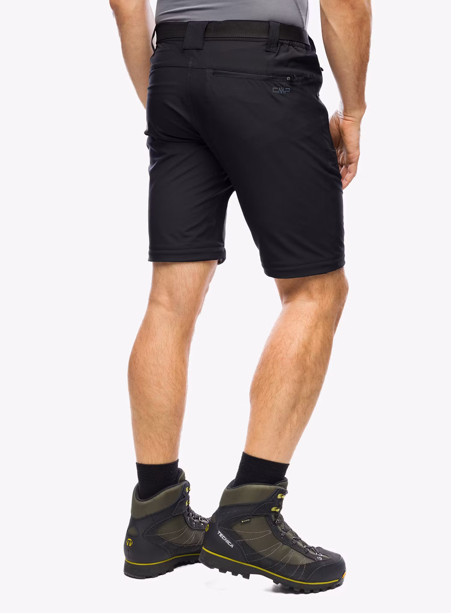 Kalhoty CMP Rule Zip Off Pant Stretch Polyester - nero