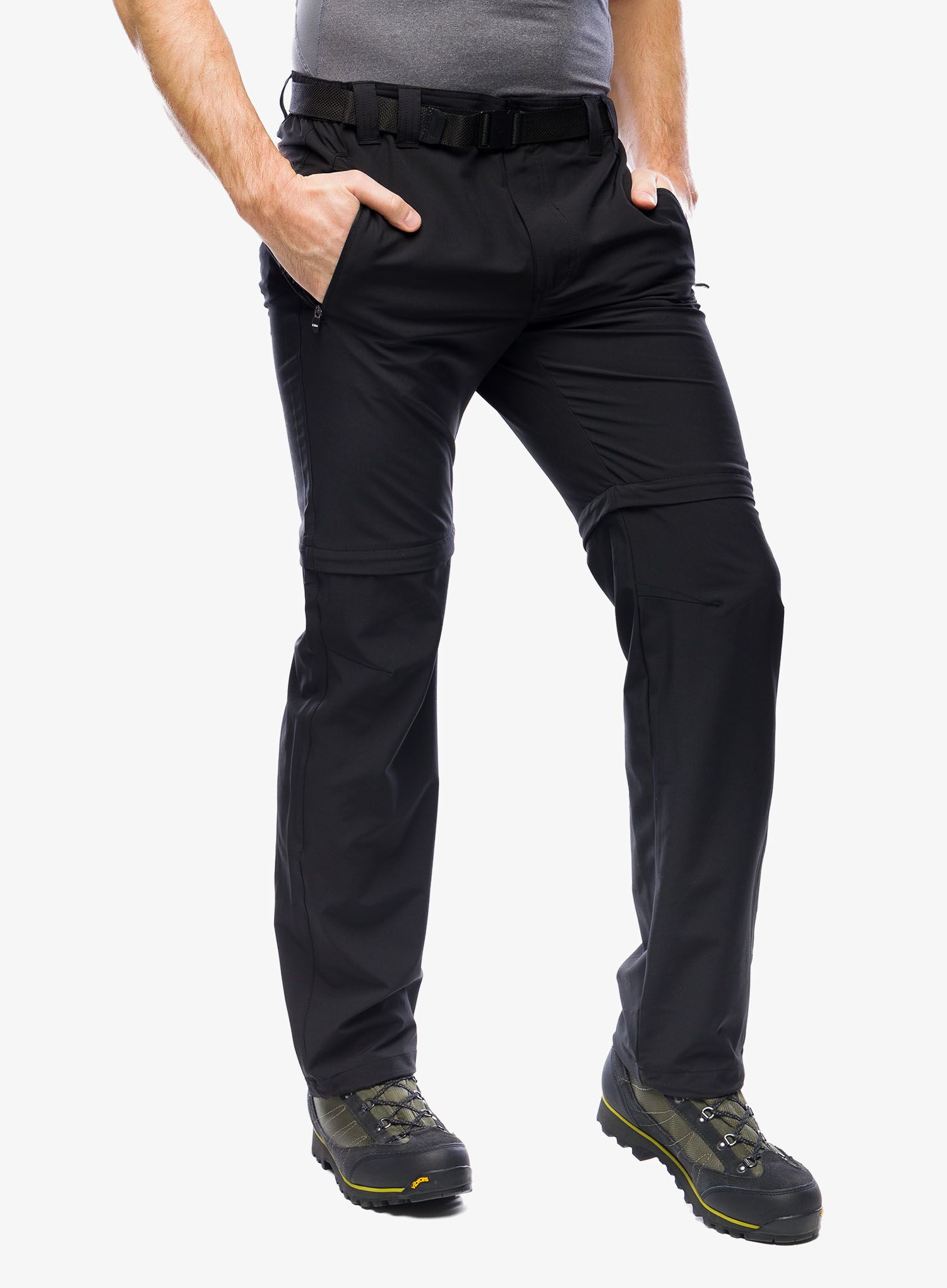 Kalhoty CMP Rule Zip Off Pant Stretch Polyester - nero