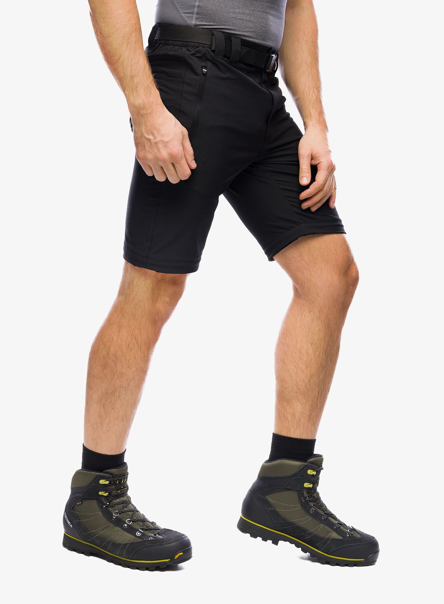 Kalhoty CMP Rule Zip Off Pant Stretch Polyester - nero