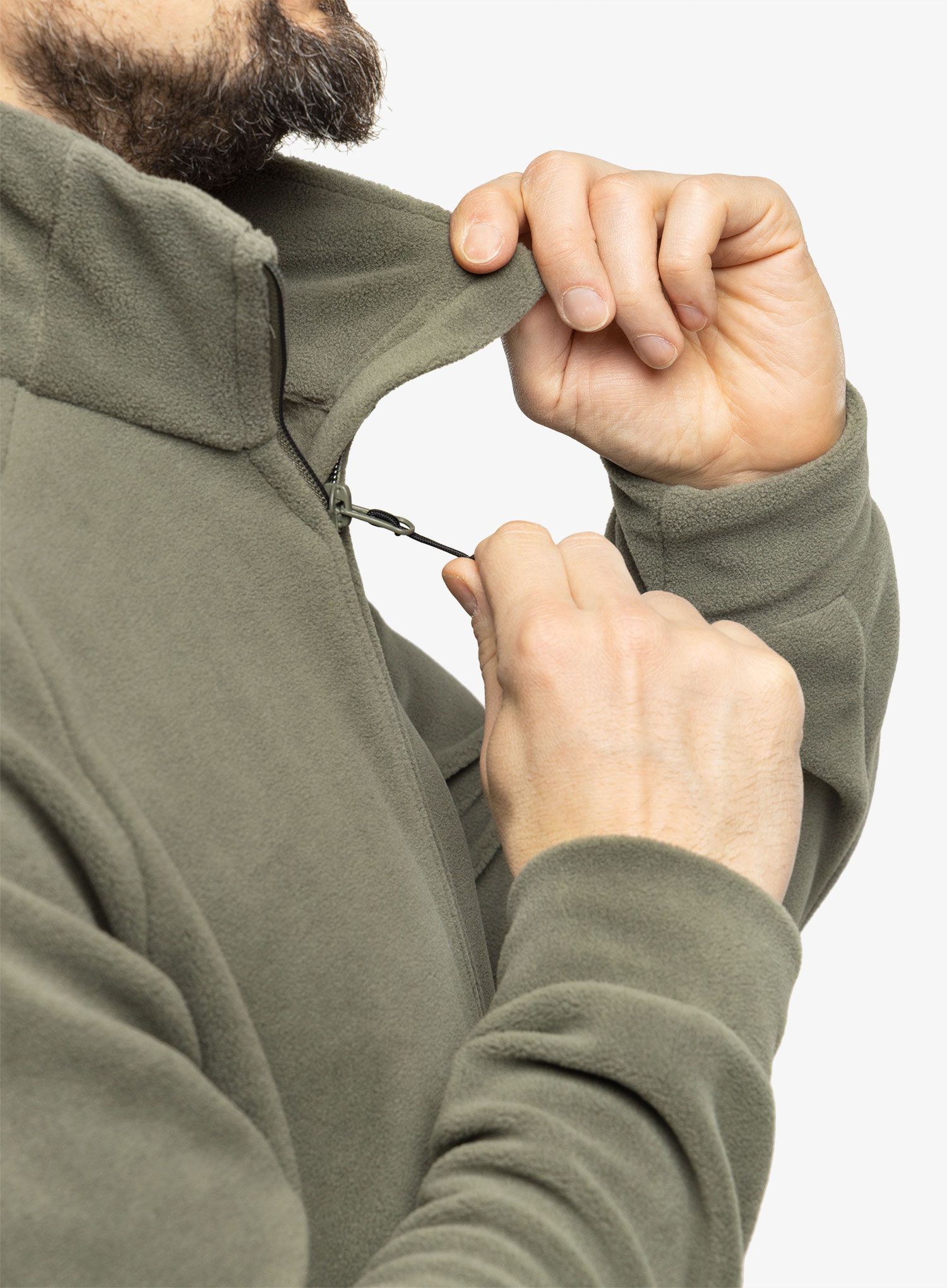 Fleece mikina CMP Spade Jacket - kaki