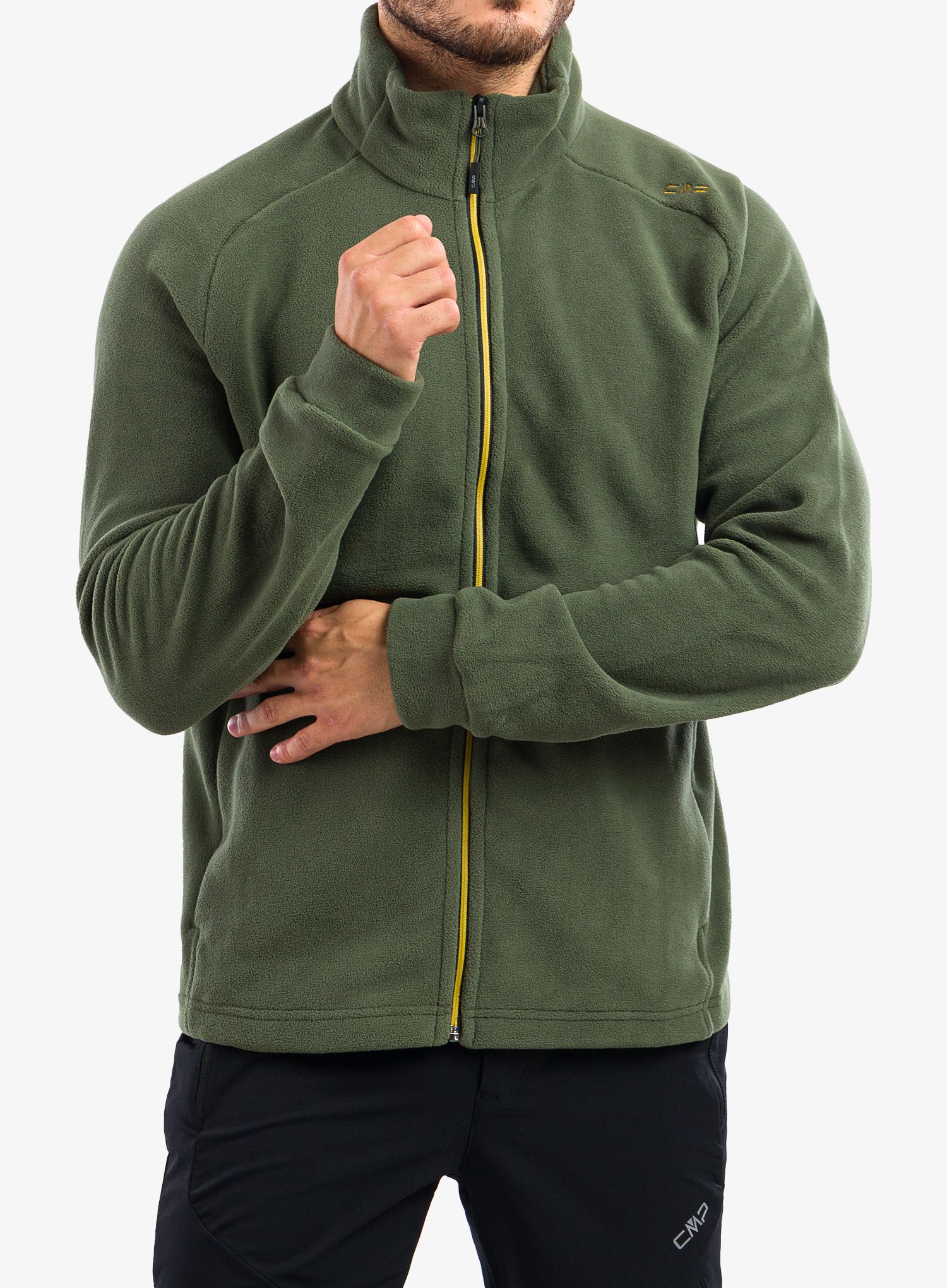 Mikina na zip CMP Spade Jacket - oil green