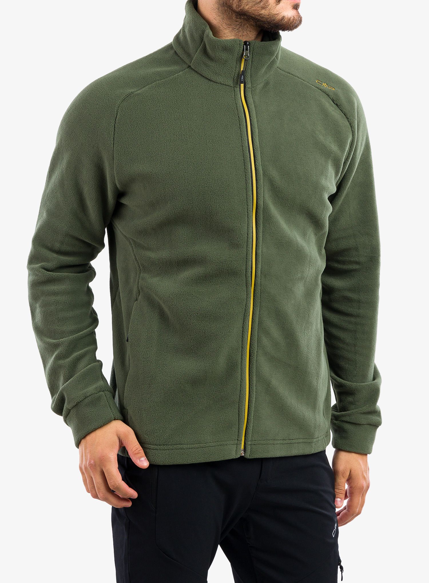Mikina na zip CMP Spade Jacket - oil green