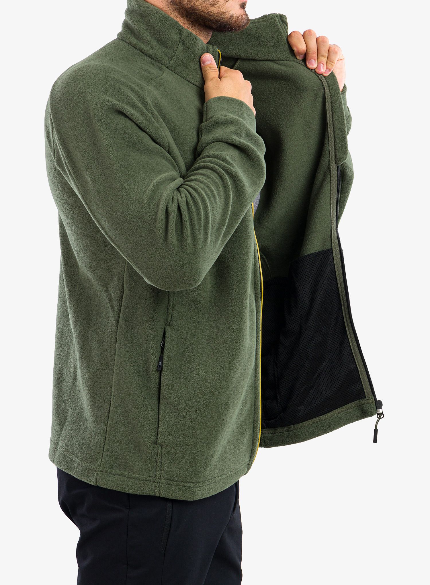 Mikina na zip CMP Spade Jacket - oil green