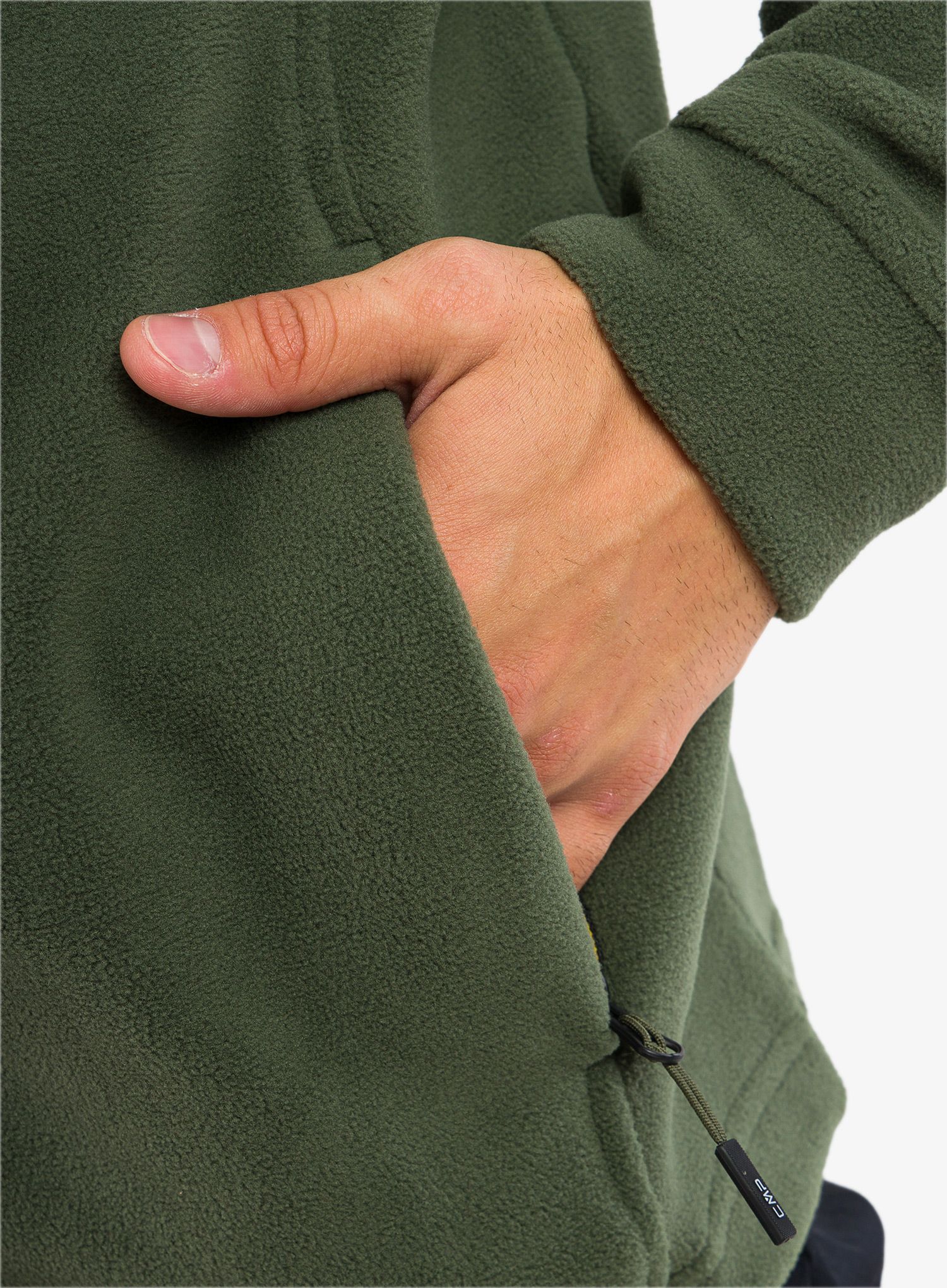 Mikina na zip CMP Spade Jacket - oil green