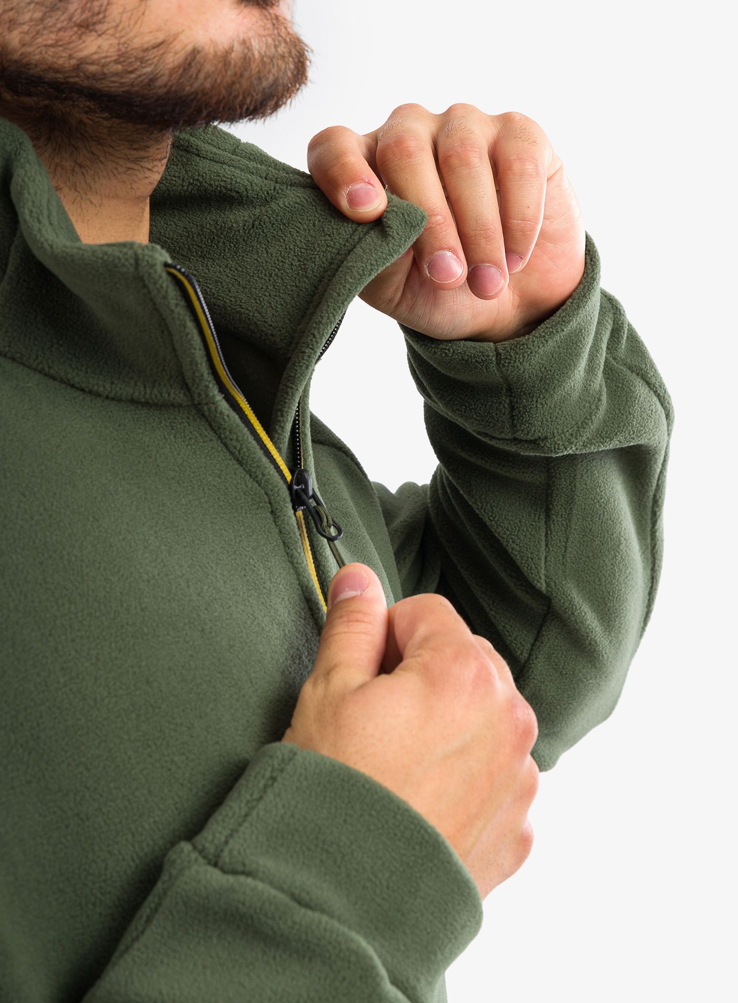Mikina na zip CMP Spade Jacket - oil green