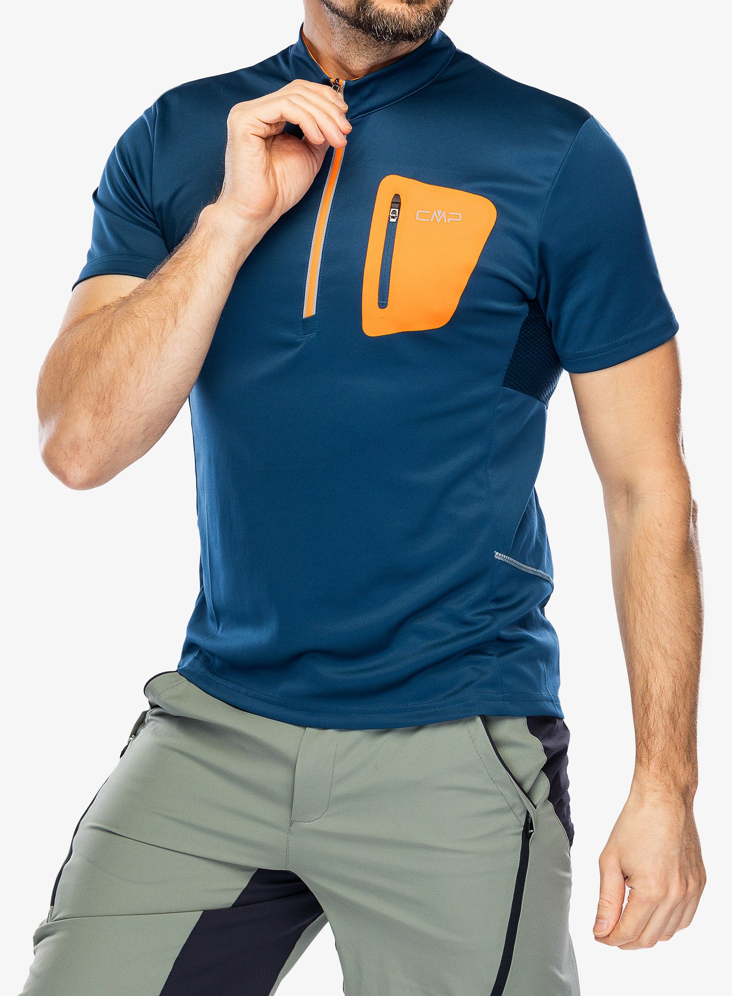 Triko na kolo CMP Stan Freebike T-Shirt - bluesteel
