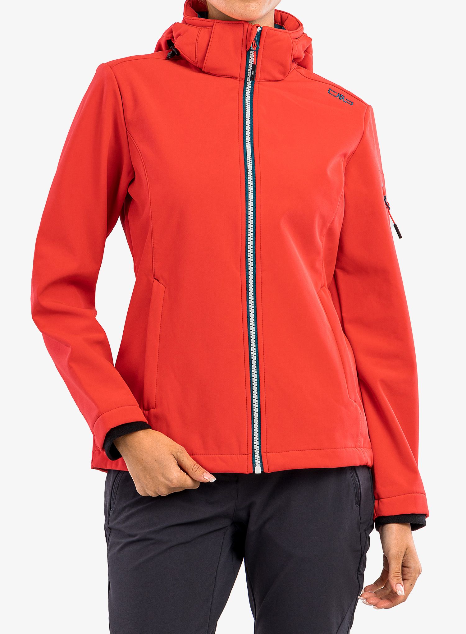 Dámská softshellová bunda CMP Terra Zip Hood Jacket - campari
