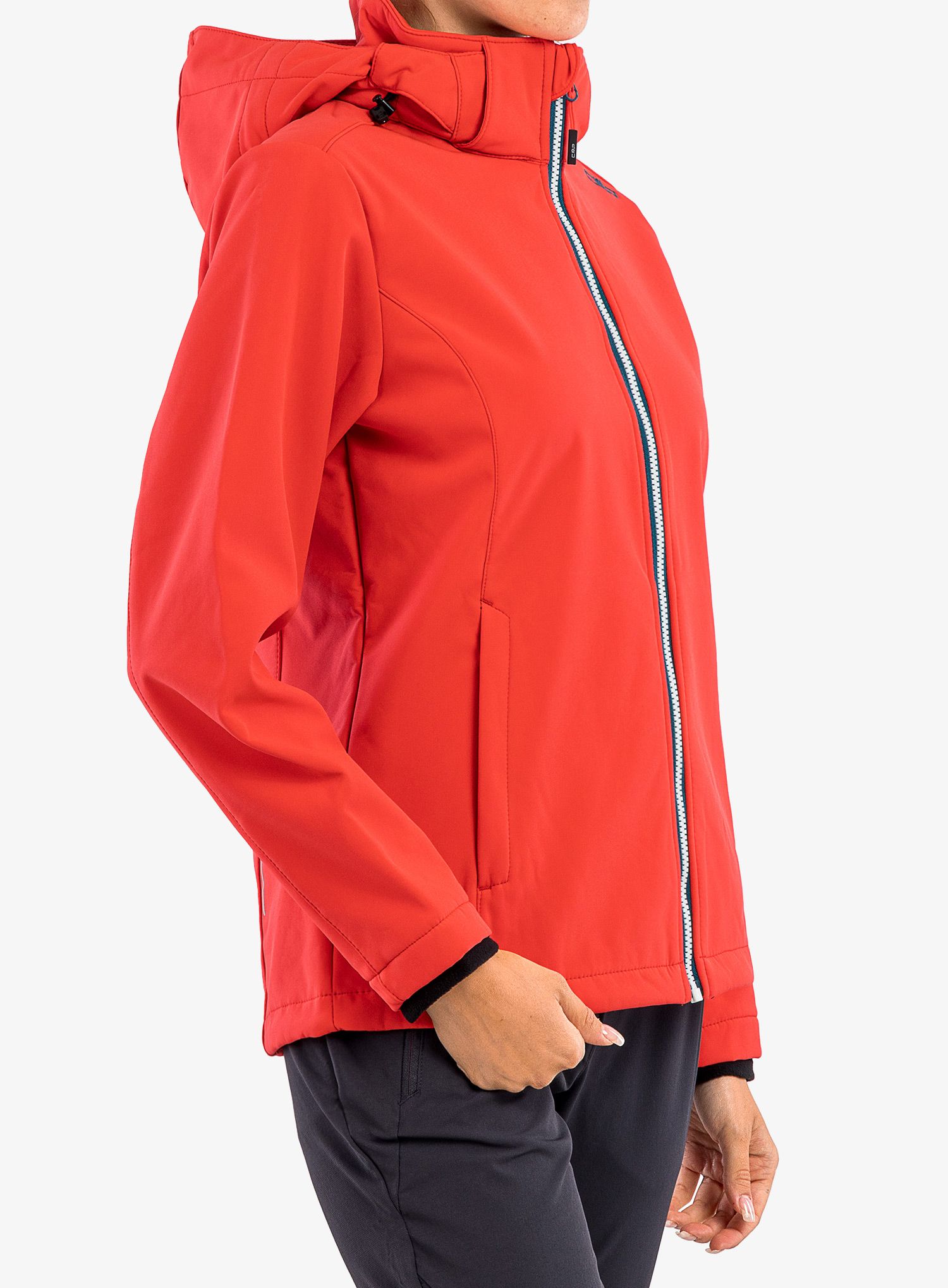 Dámská softshellová bunda CMP Terra Zip Hood Jacket - campari