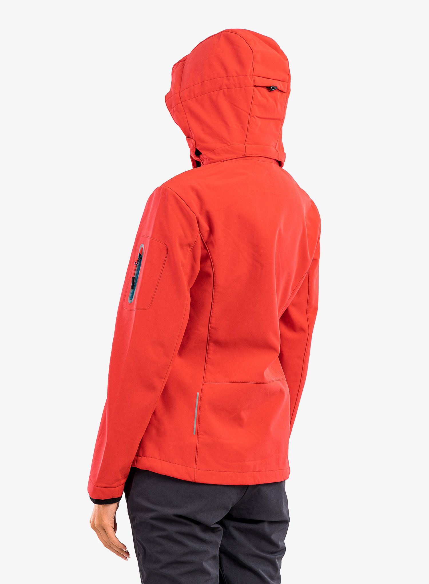 Dámská softshellová bunda CMP Terra Zip Hood Jacket - campari