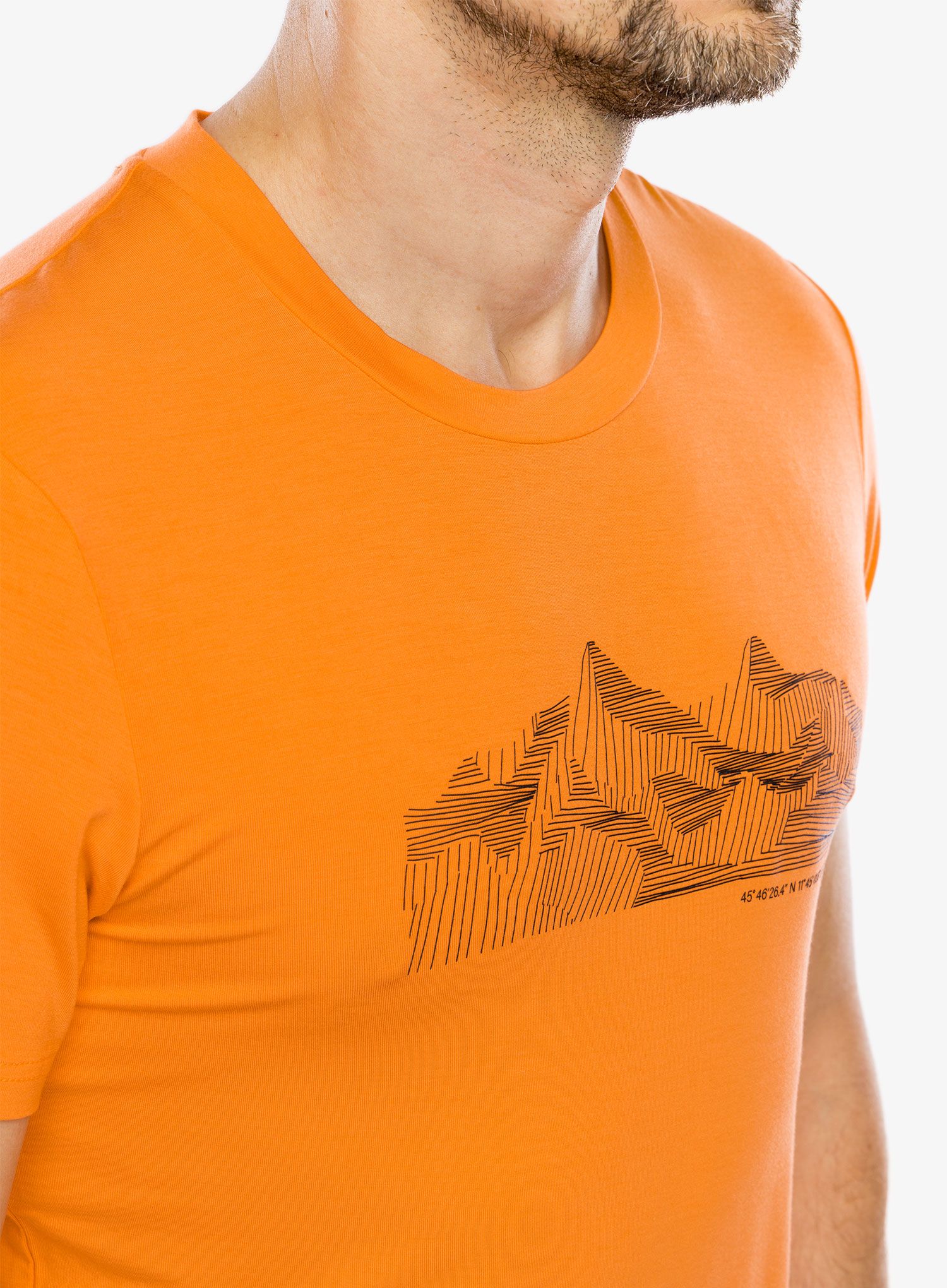 Tričko s potiskem CMP Verte T-Shirt Bamboo Jersey - flame/antracite