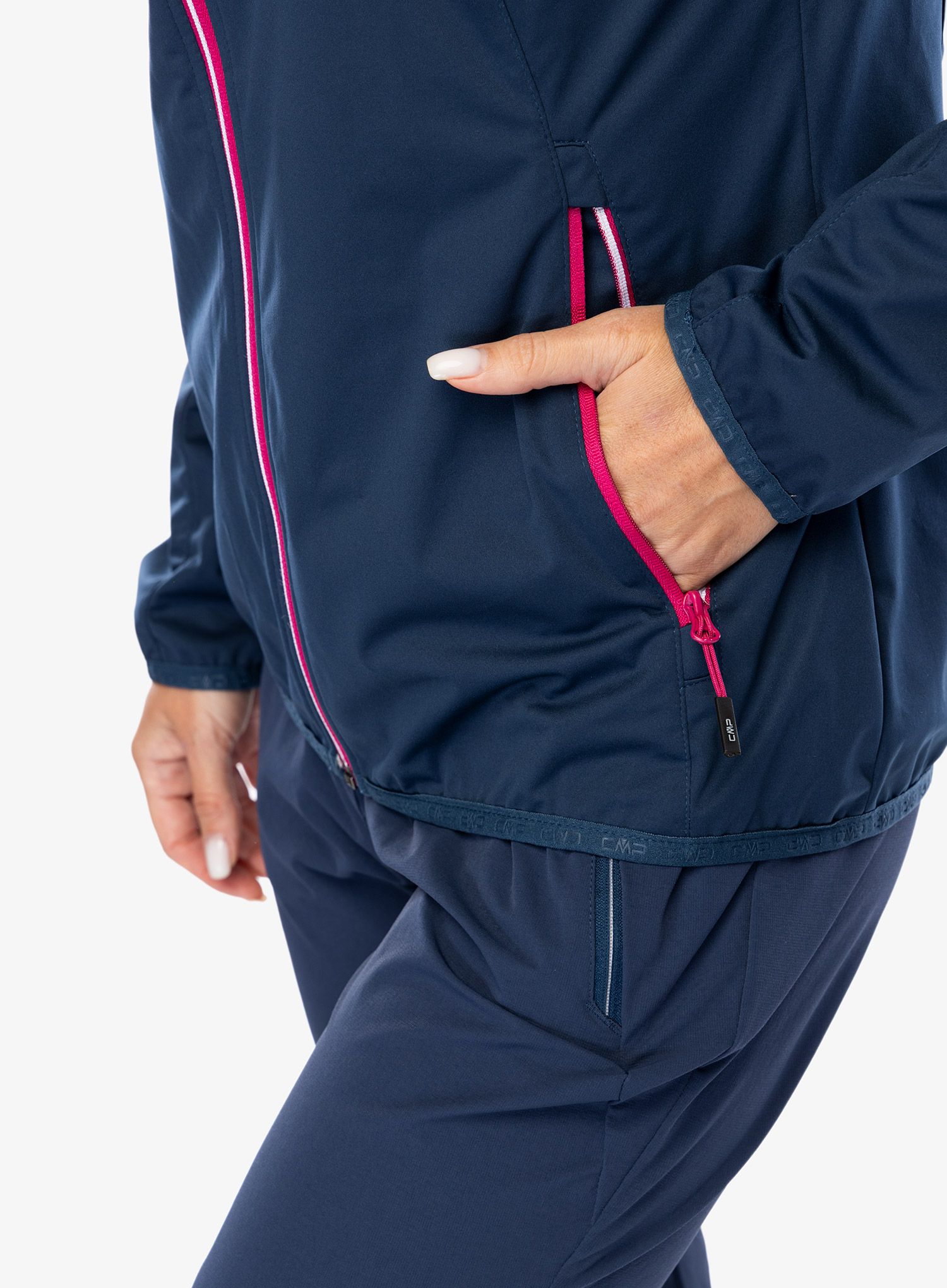 Bunda dámská CMP Vicky Jacket Fix Hood - blue