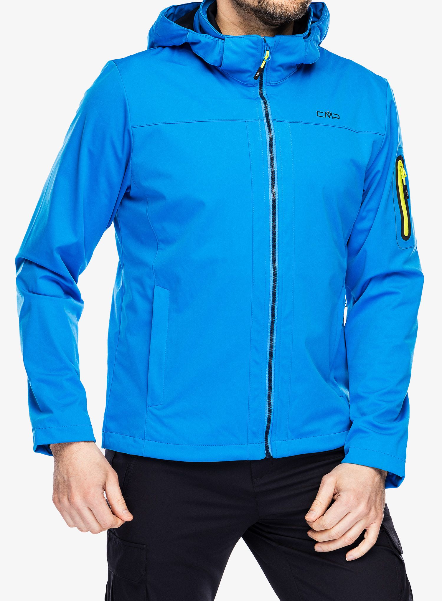 Softshellová bunda pánská CMP Vidal Zip Hood Jacket - river