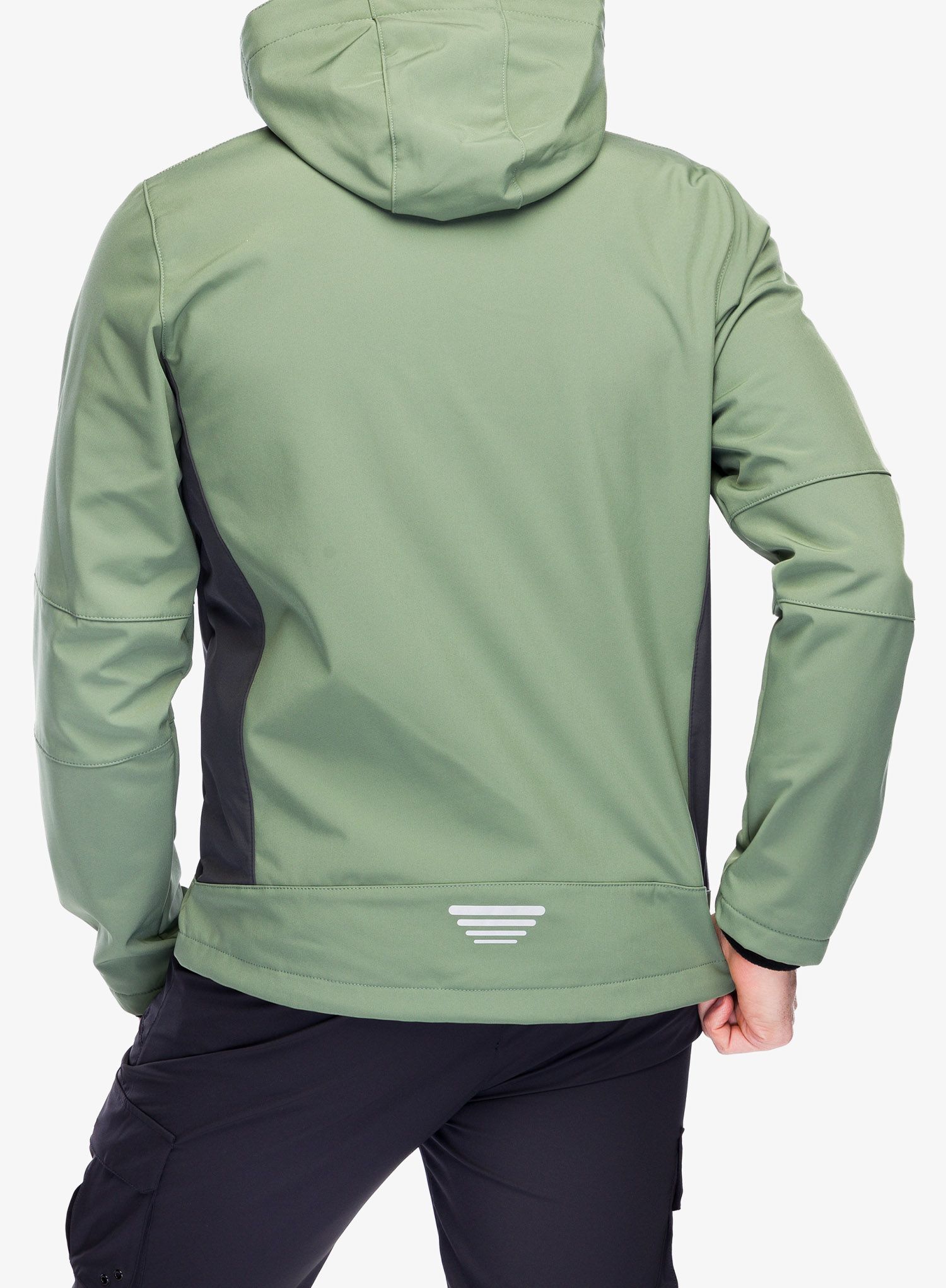 Softshellová bunda pánská CMP Vivo Jacket Zip Hood - salvia