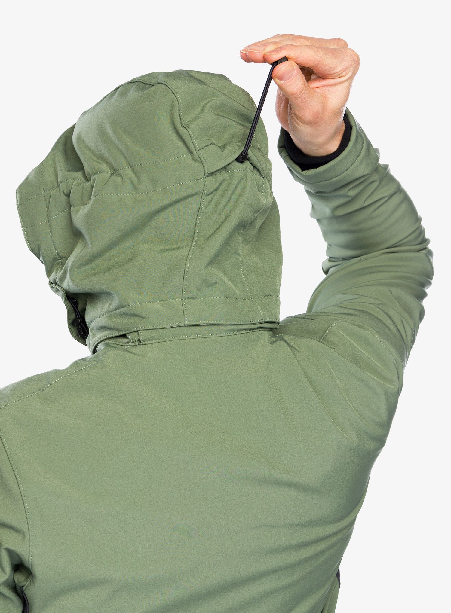Softshellová bunda pánská CMP Vivo Jacket Zip Hood - salvia
