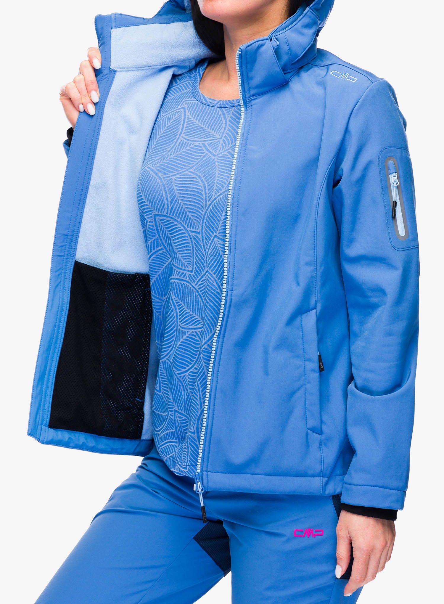 Softshellová bunda dámská CMP Wilma Jacket Zip Hood - provenza